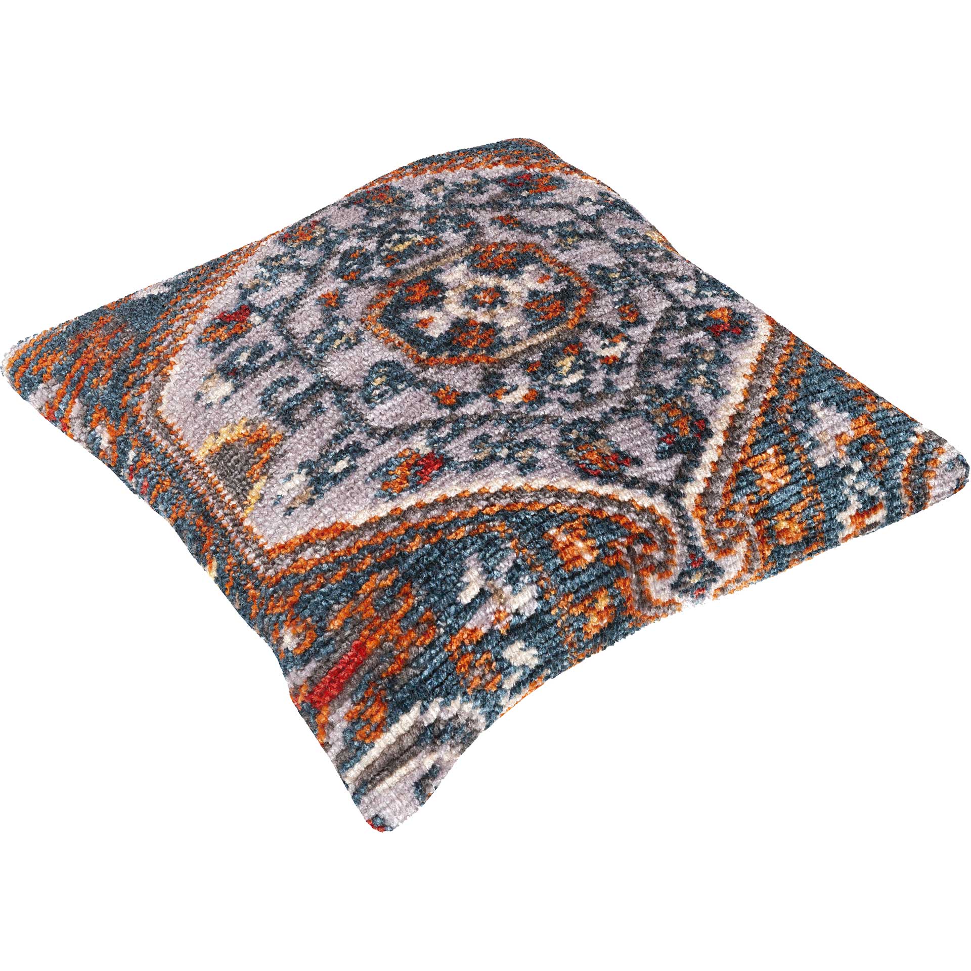 Savion Pillow Beige/Teal/Burnt Orange - Image 2