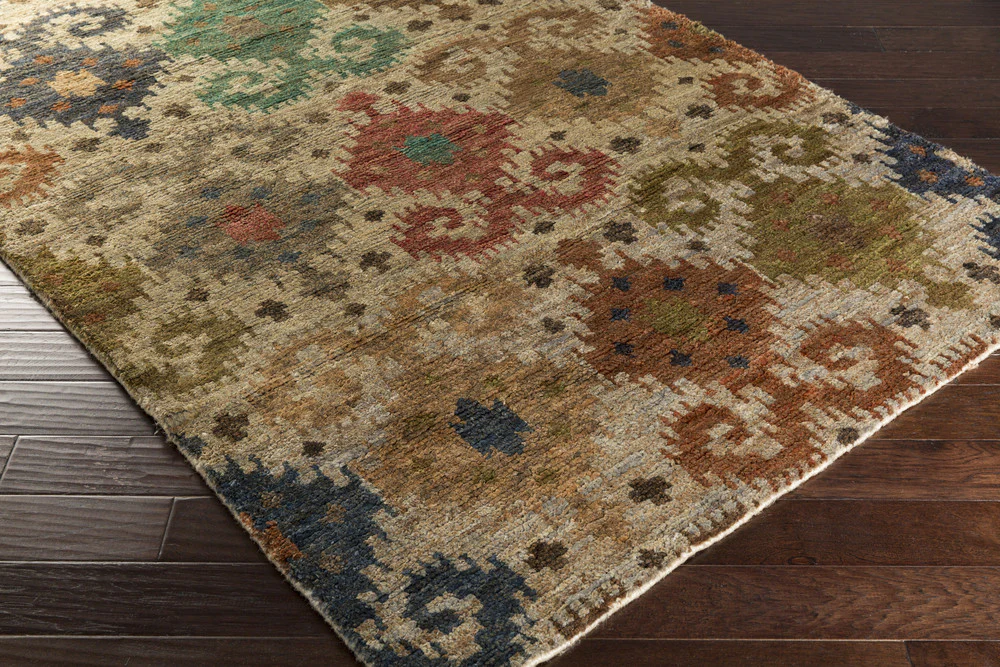Scarborough Rust/Emerald/Kelly Area Rug - Image 2