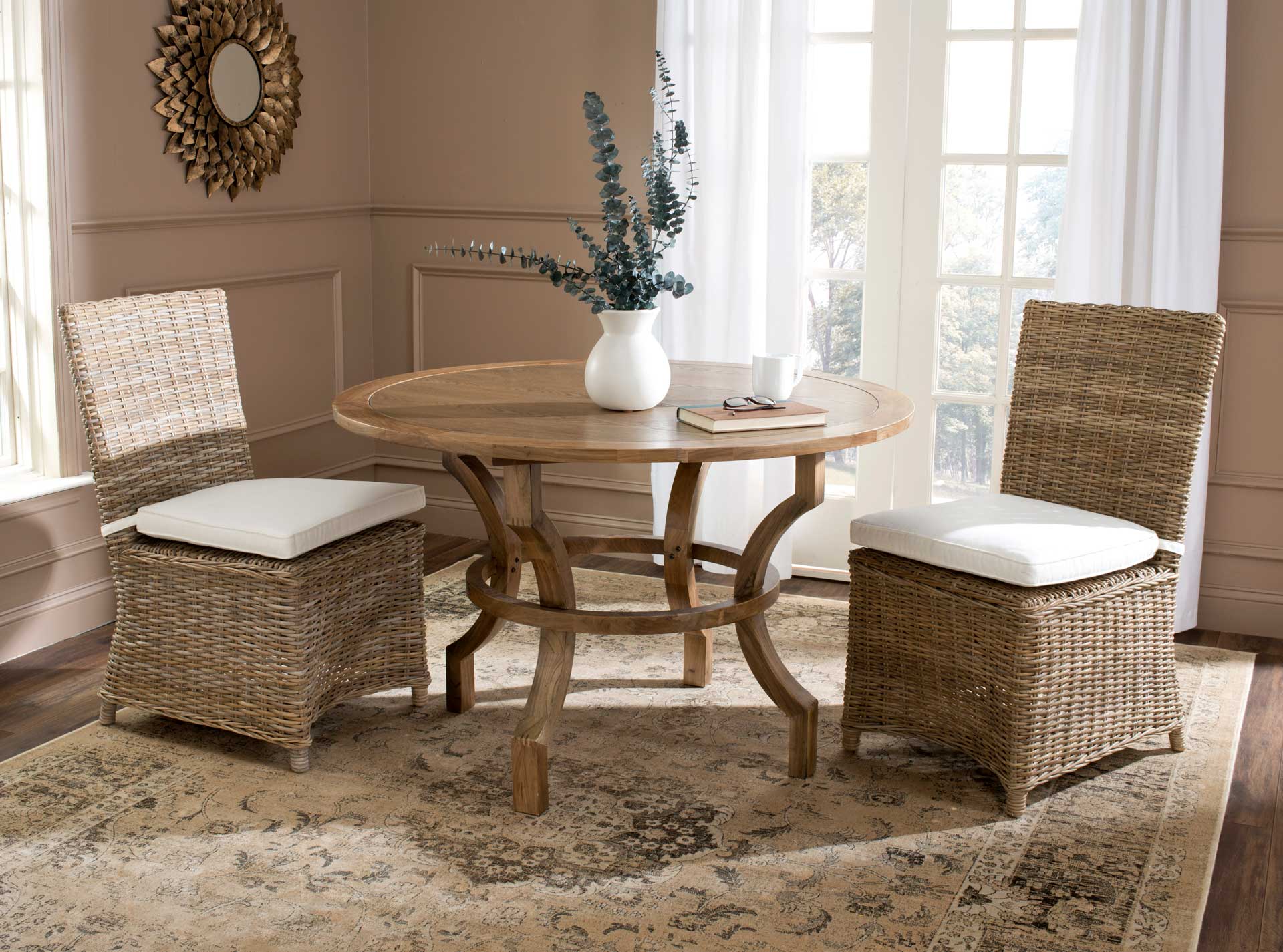 Seaport Rattan Side Chair Natural (Set of 2) - Image 6