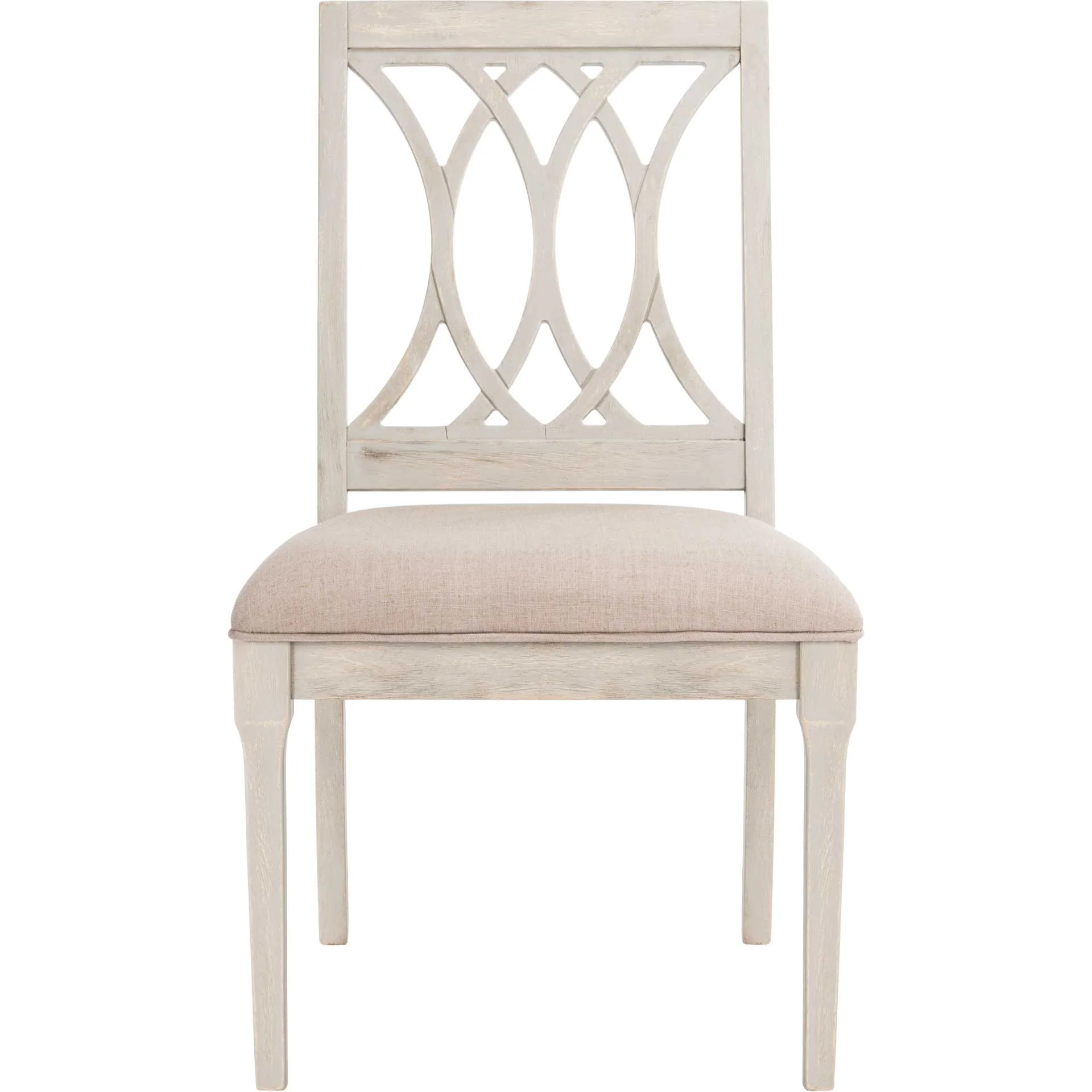 Seaside Linen Side Chair Taupe/Rustic Gray (Set of 2) - Image 3