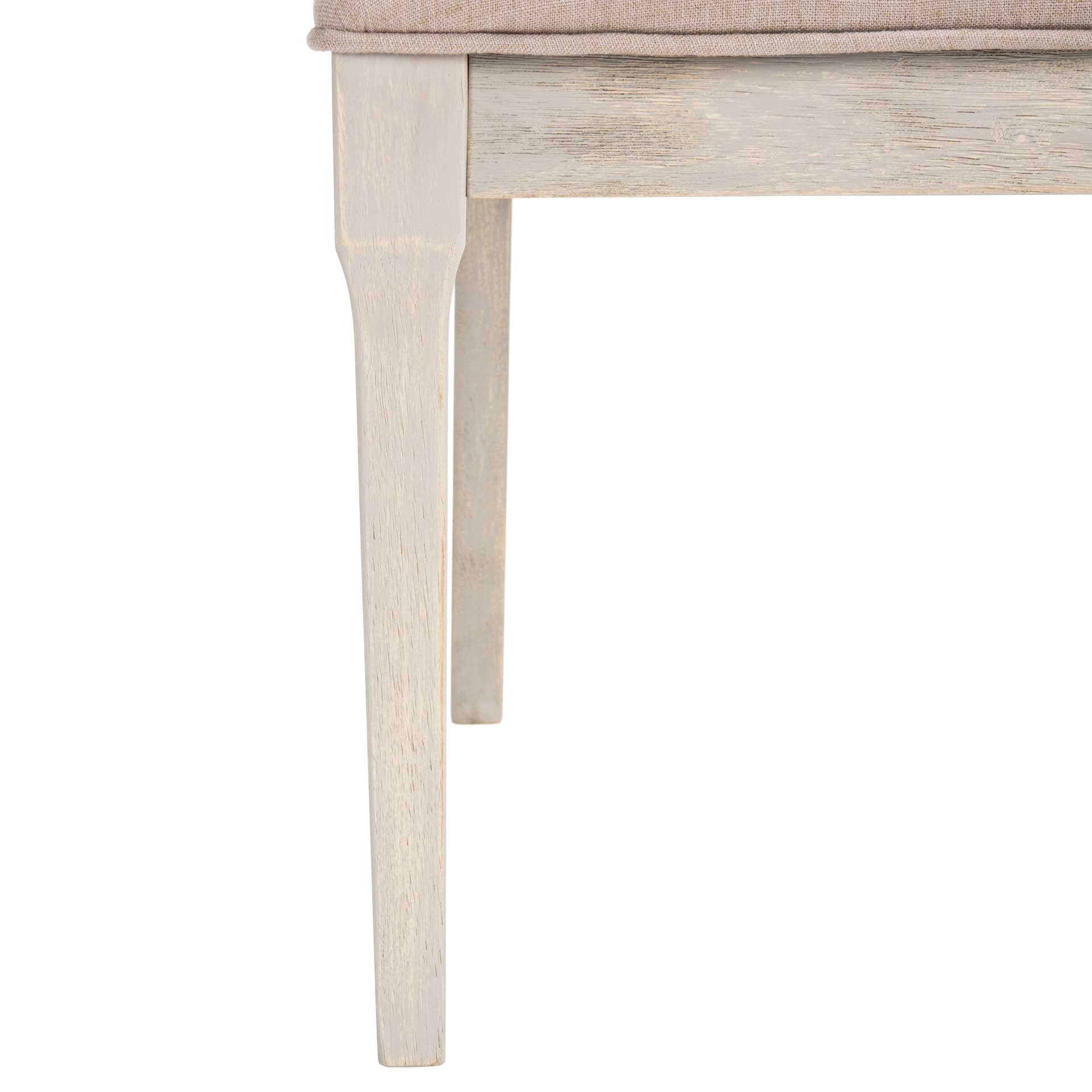 Seaside Linen Side Chair Taupe/Rustic Gray (Set of 2) - Image 8