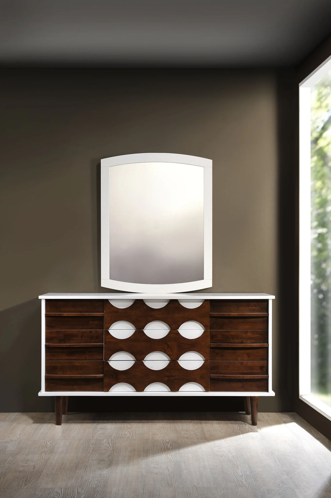 Seaton Mirror White - Image 3