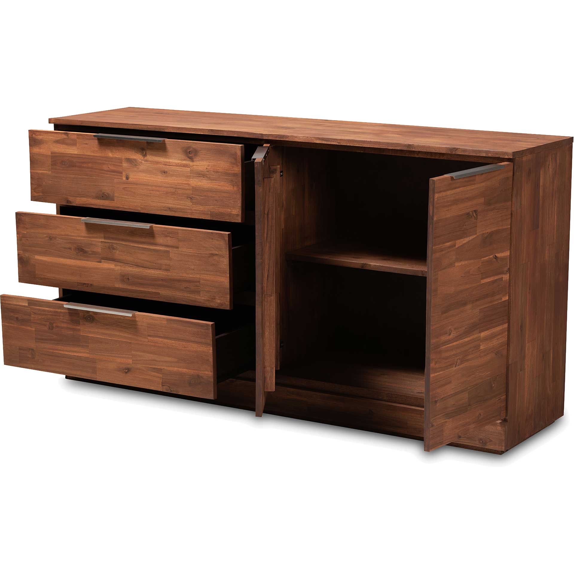 Seattle 3-Drawer Wood Server Golden Oak - Image 4