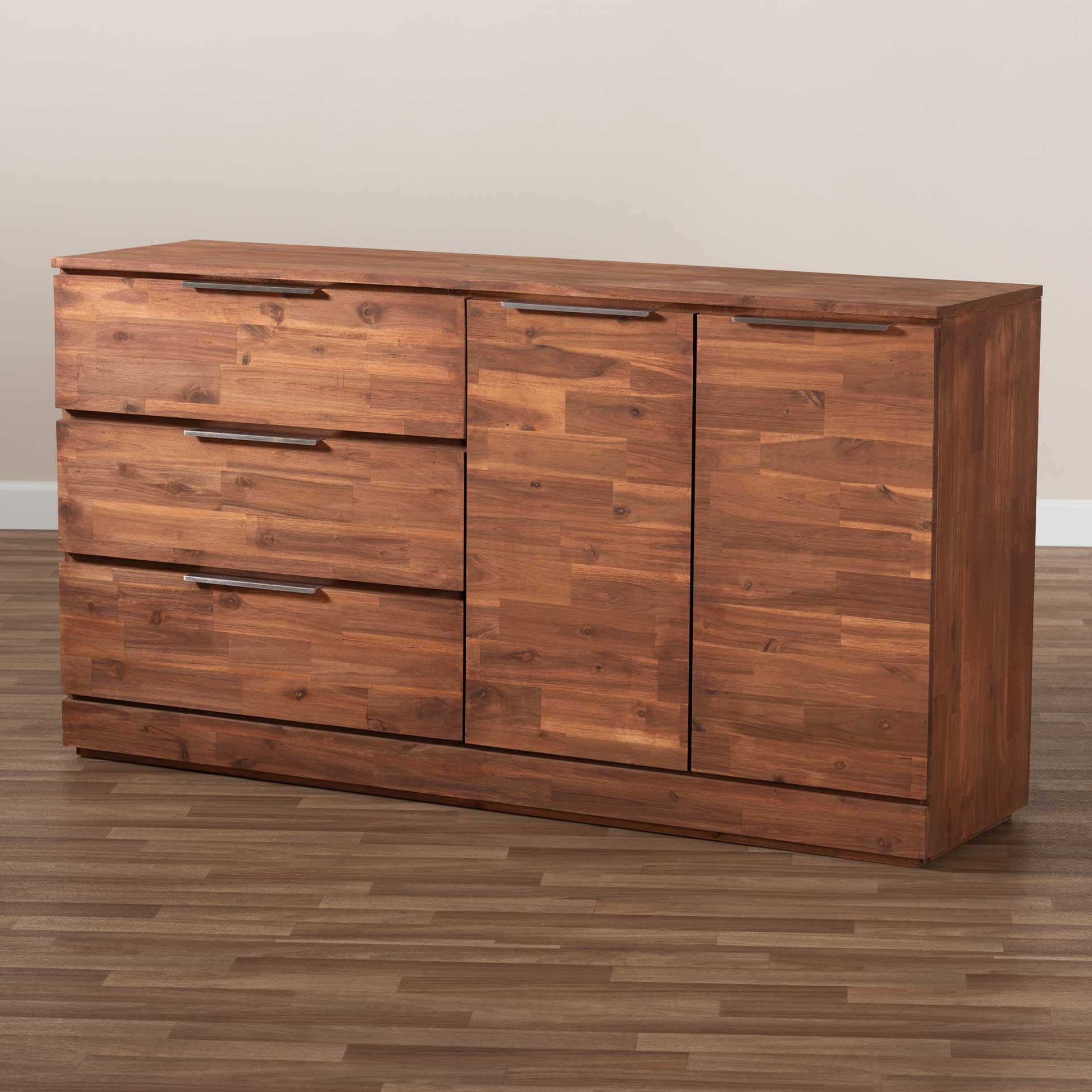 Seattle 3-Drawer Wood Server Golden Oak - Image 7
