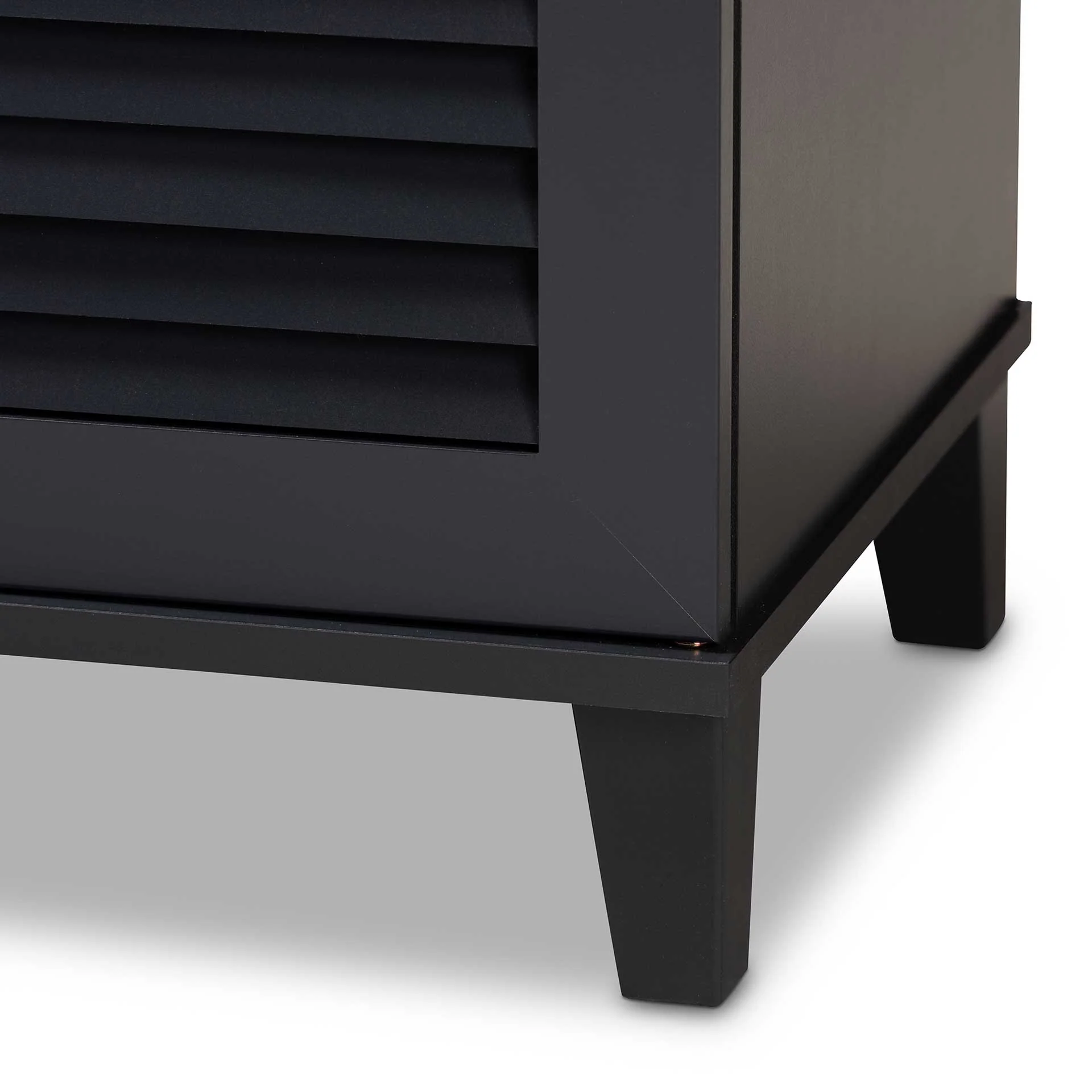 Seattle 8-Shelf Wood Shoe Cabinet Gray - Image 5