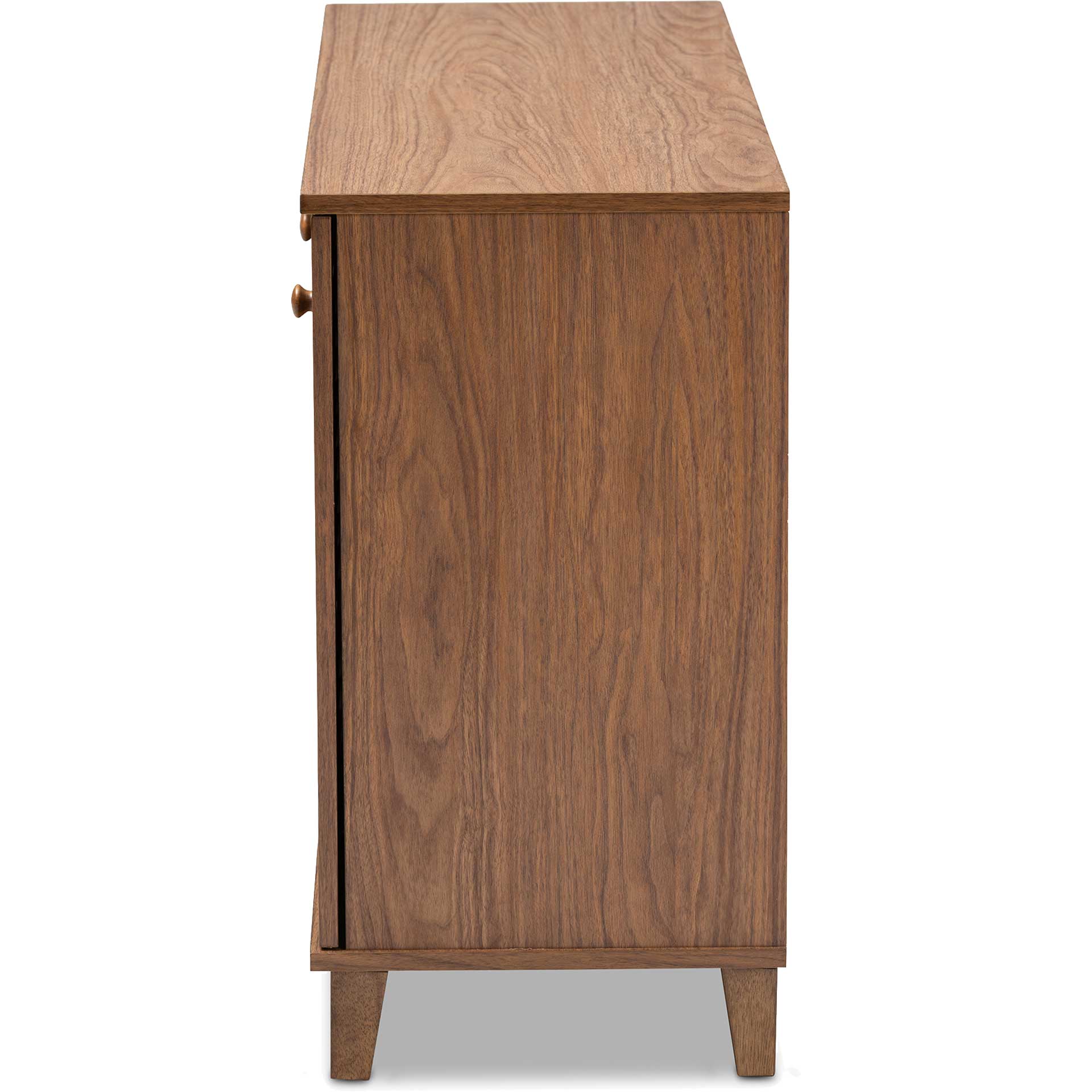 Seattle 8-Shelf Wood Shoe Cabinet Walnut - Image 3