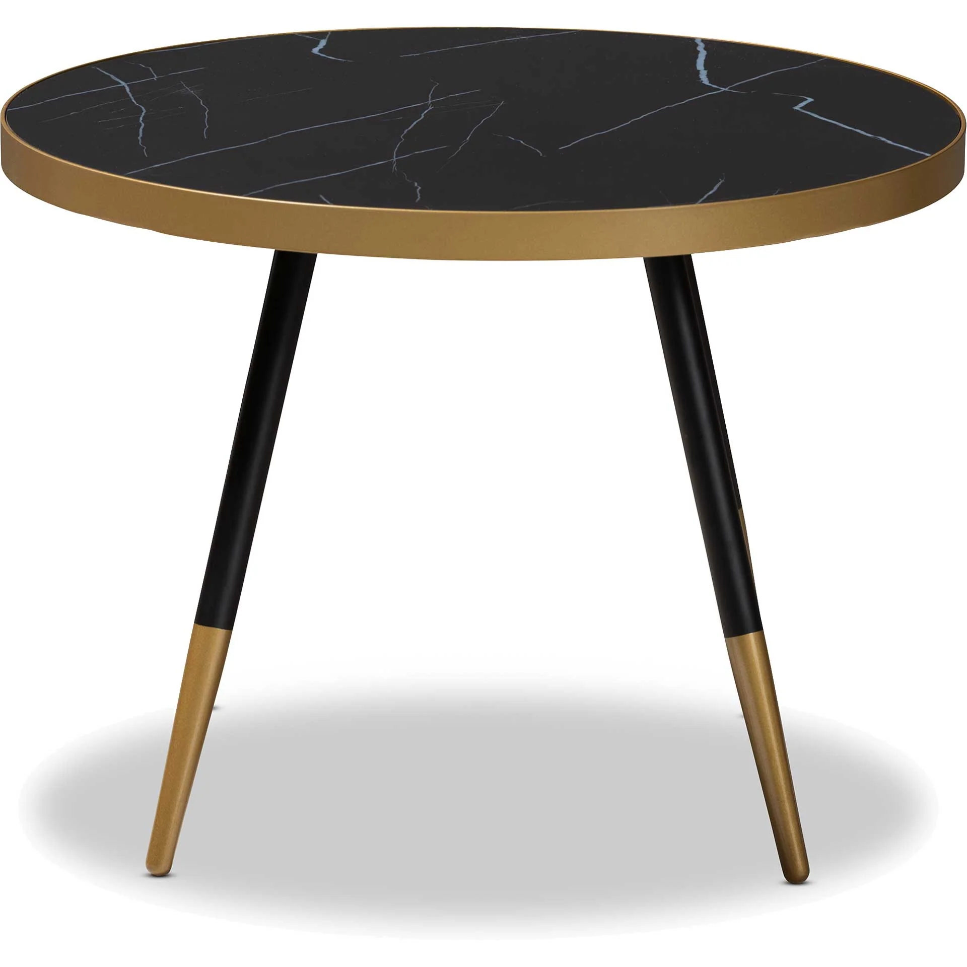 Seattle Marble/Metal Coffee Table Black/Gold - Image 2