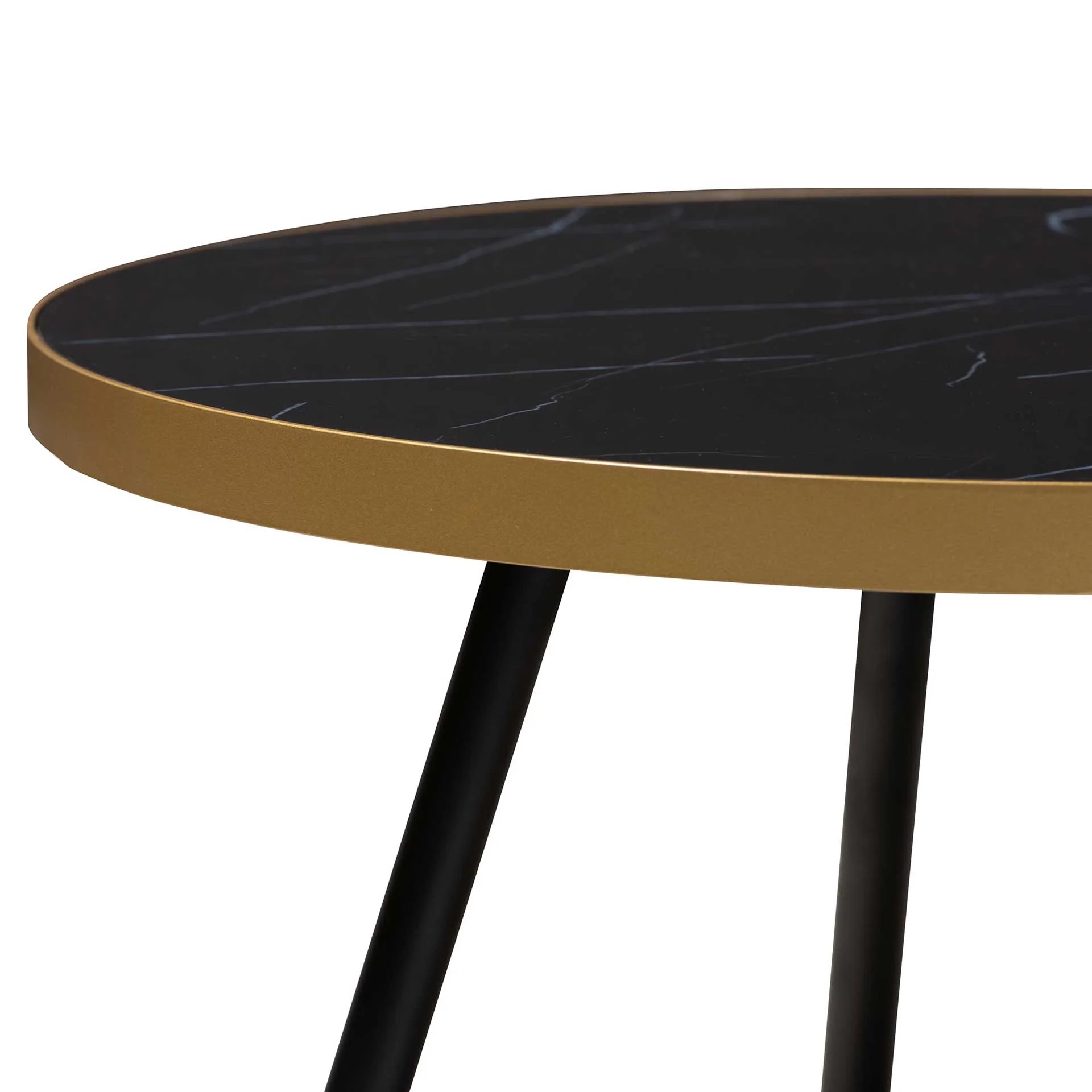 Seattle Marble/Metal Coffee Table Black/Gold - Image 3