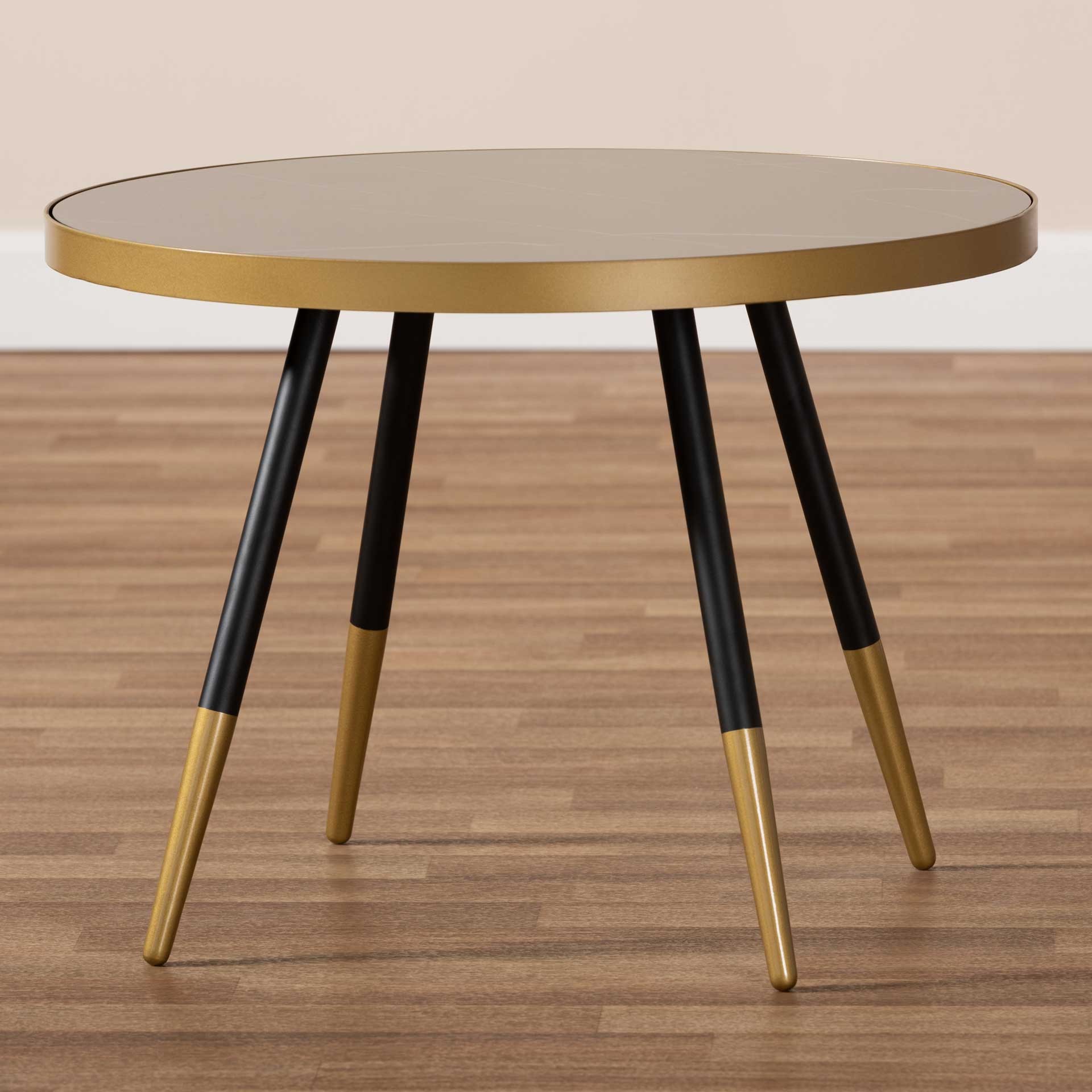 Seattle Marble/Metal Coffee Table Black/Gold - Image 6