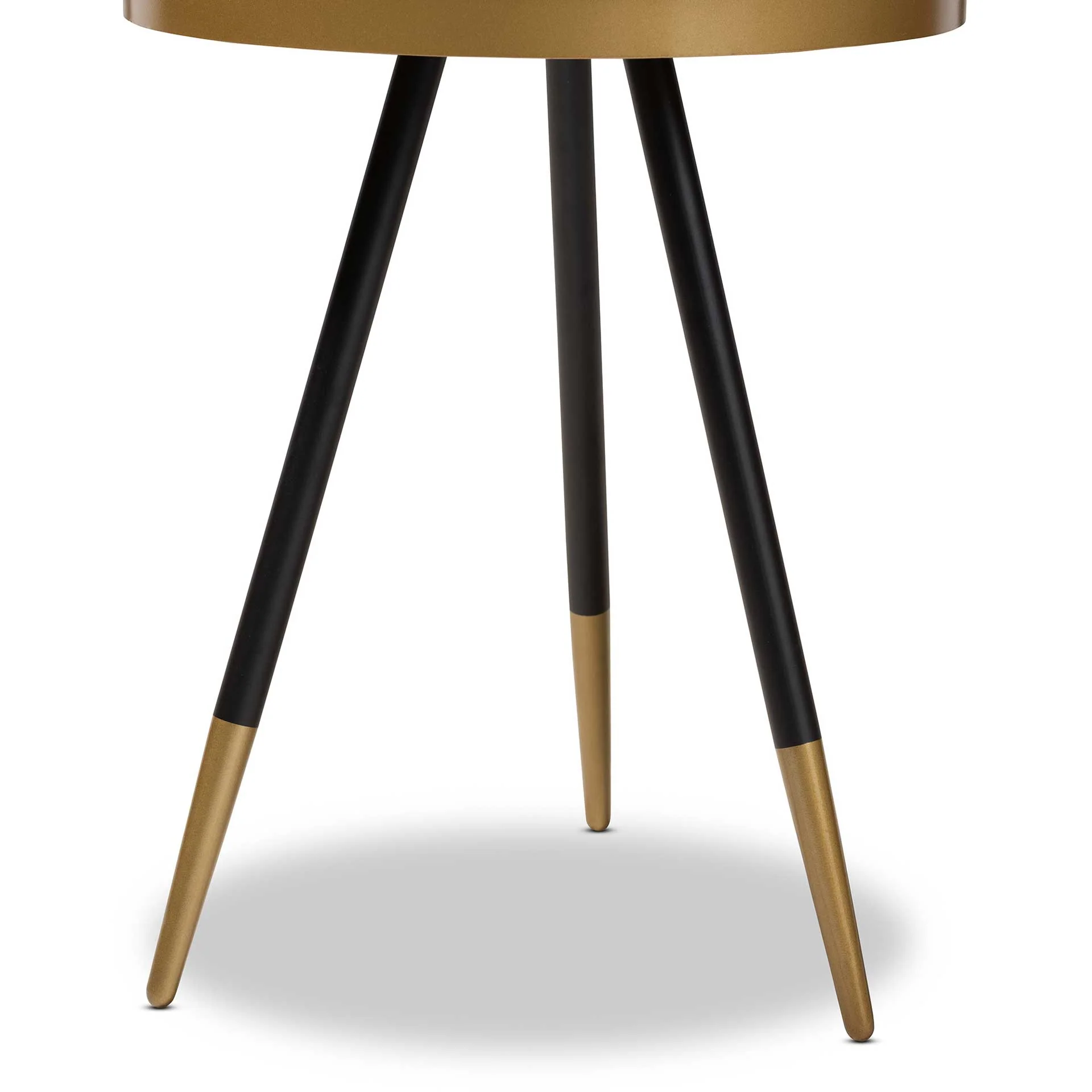Seattle Marble/Metal End Table Black/Gold - Image 3