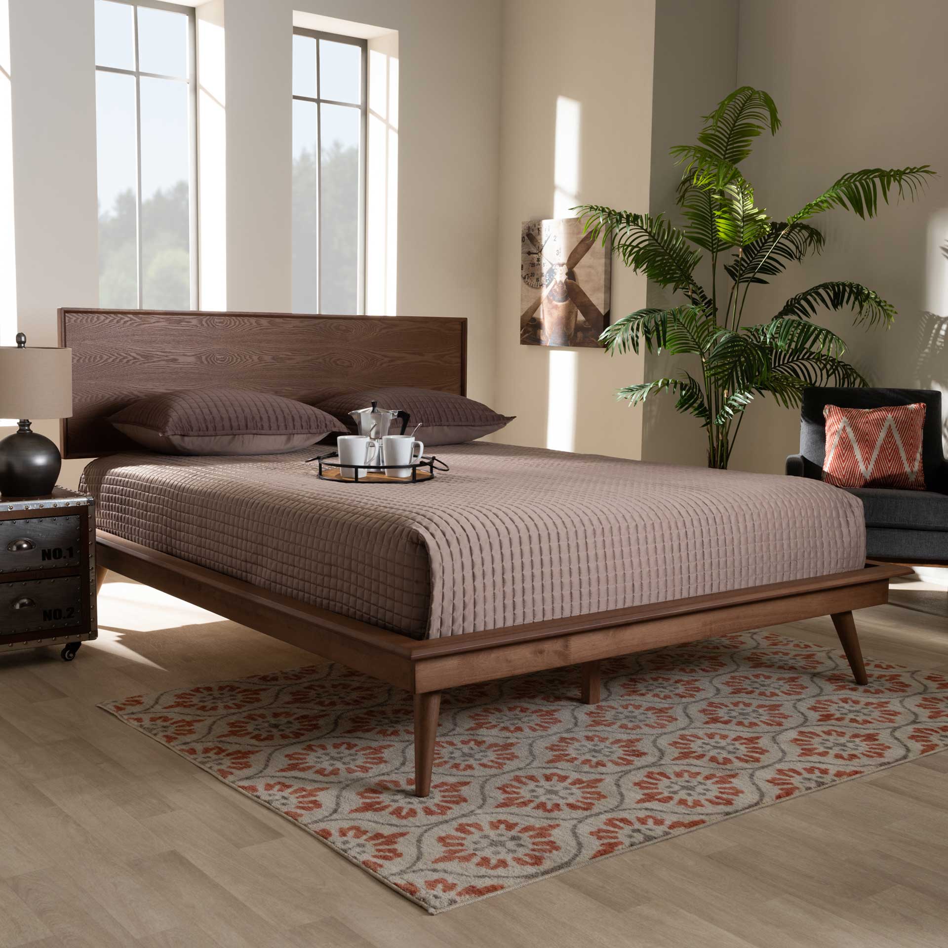 Seattle Wood Bed Ash Walnut - Image 10