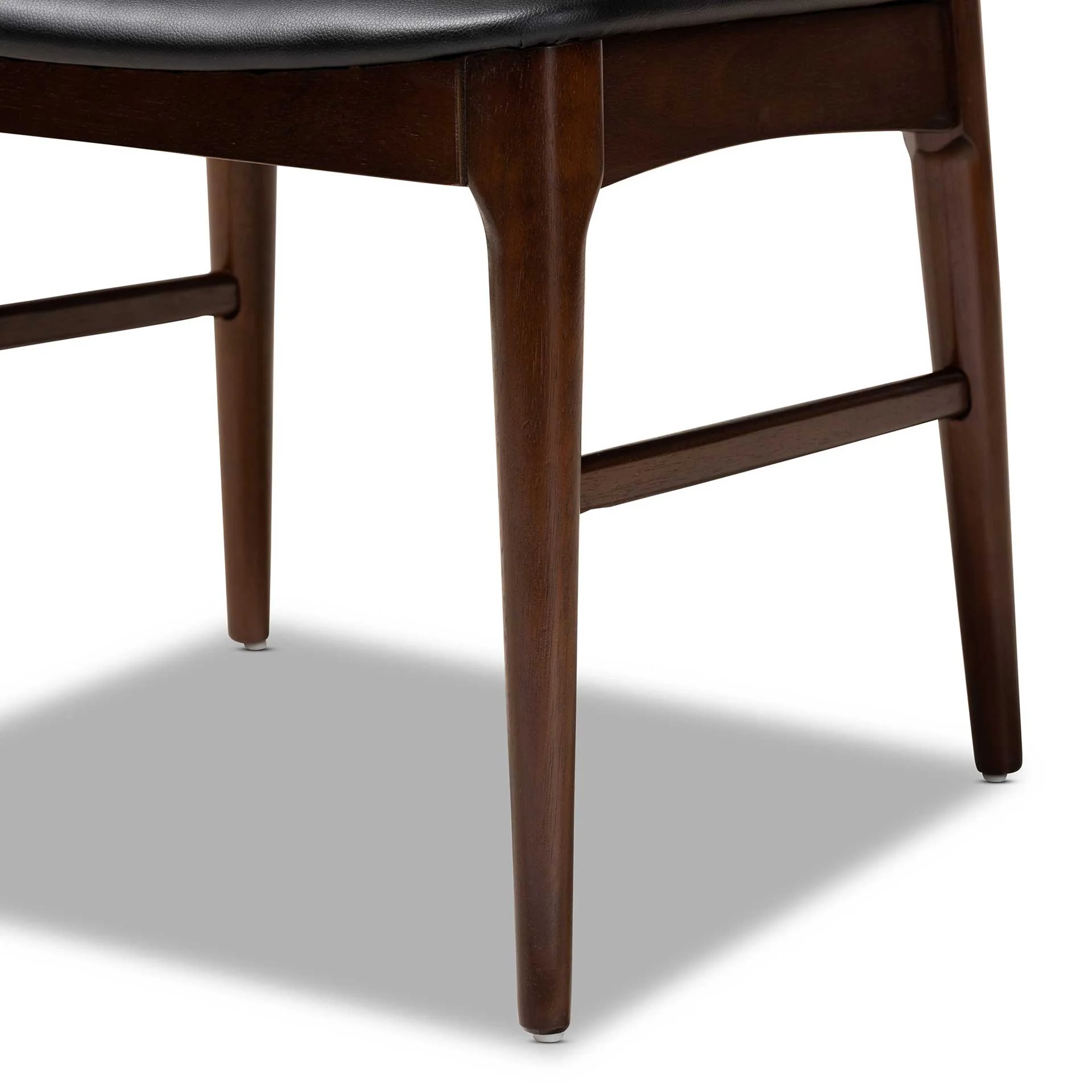 Seattle Wood Dining Chair Black/Walnut (Set of 2) - Image 6