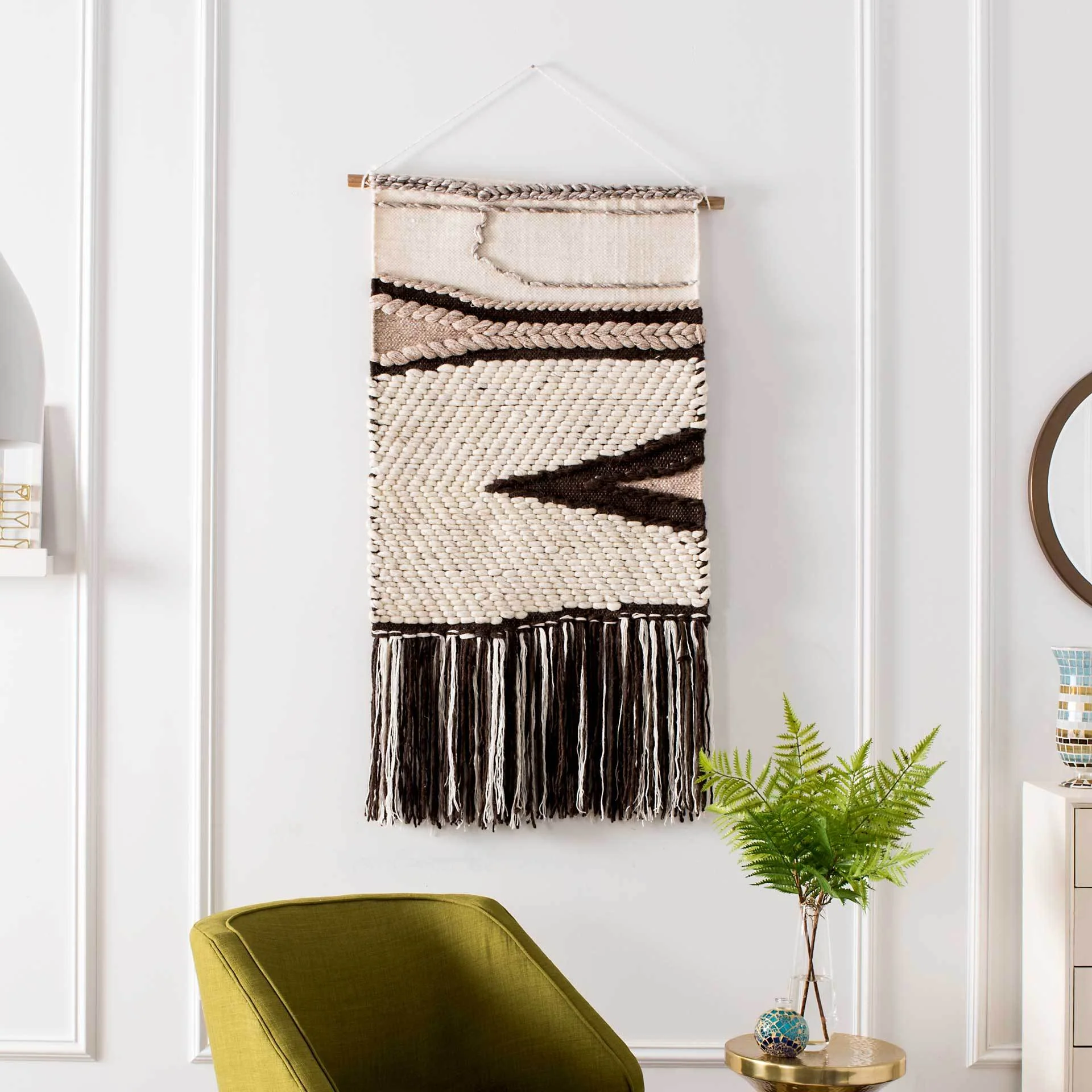 Seattle Woven Wall Art Beige/Brown - Image 3