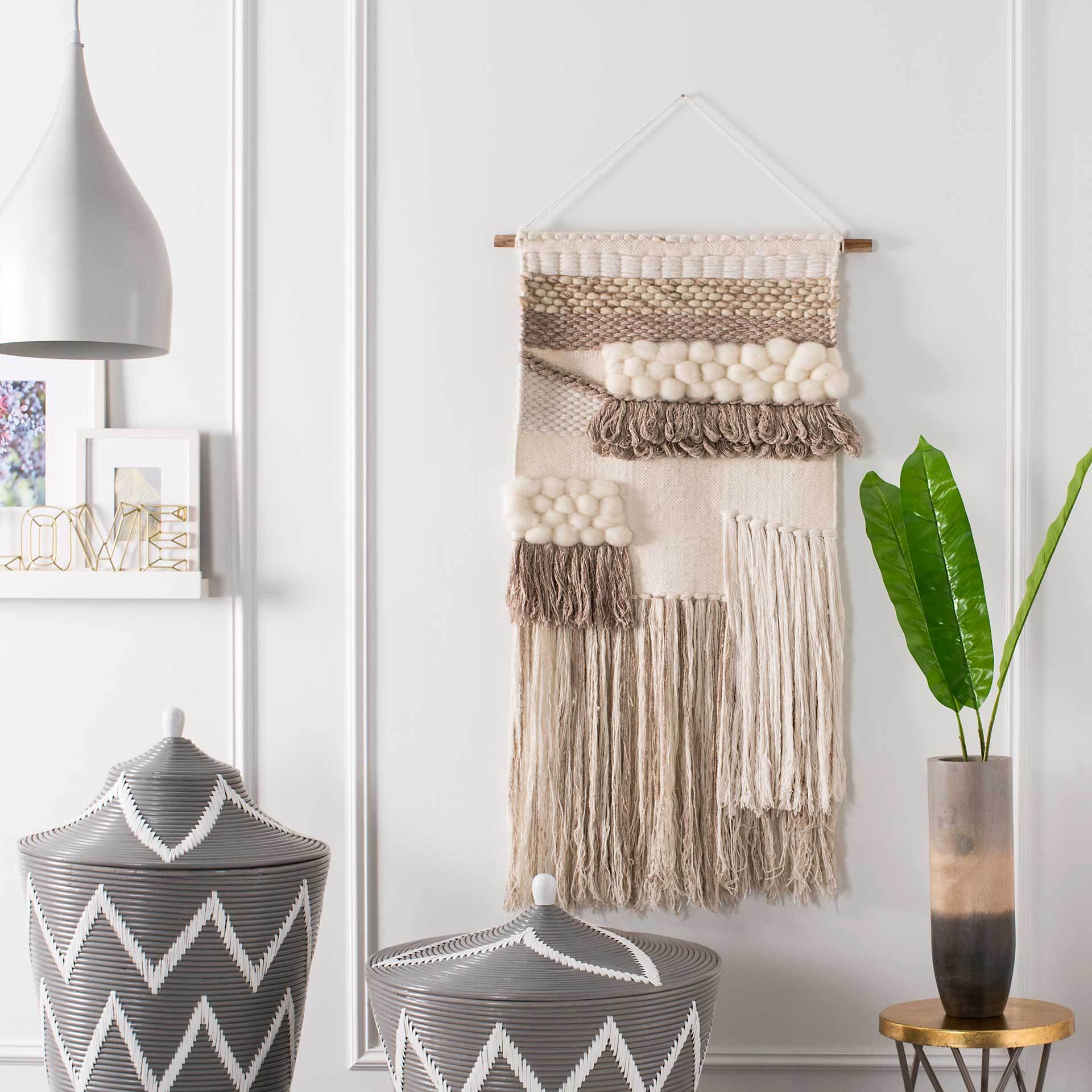 Seattle Woven Wall Art Cream/Beige - Image 3