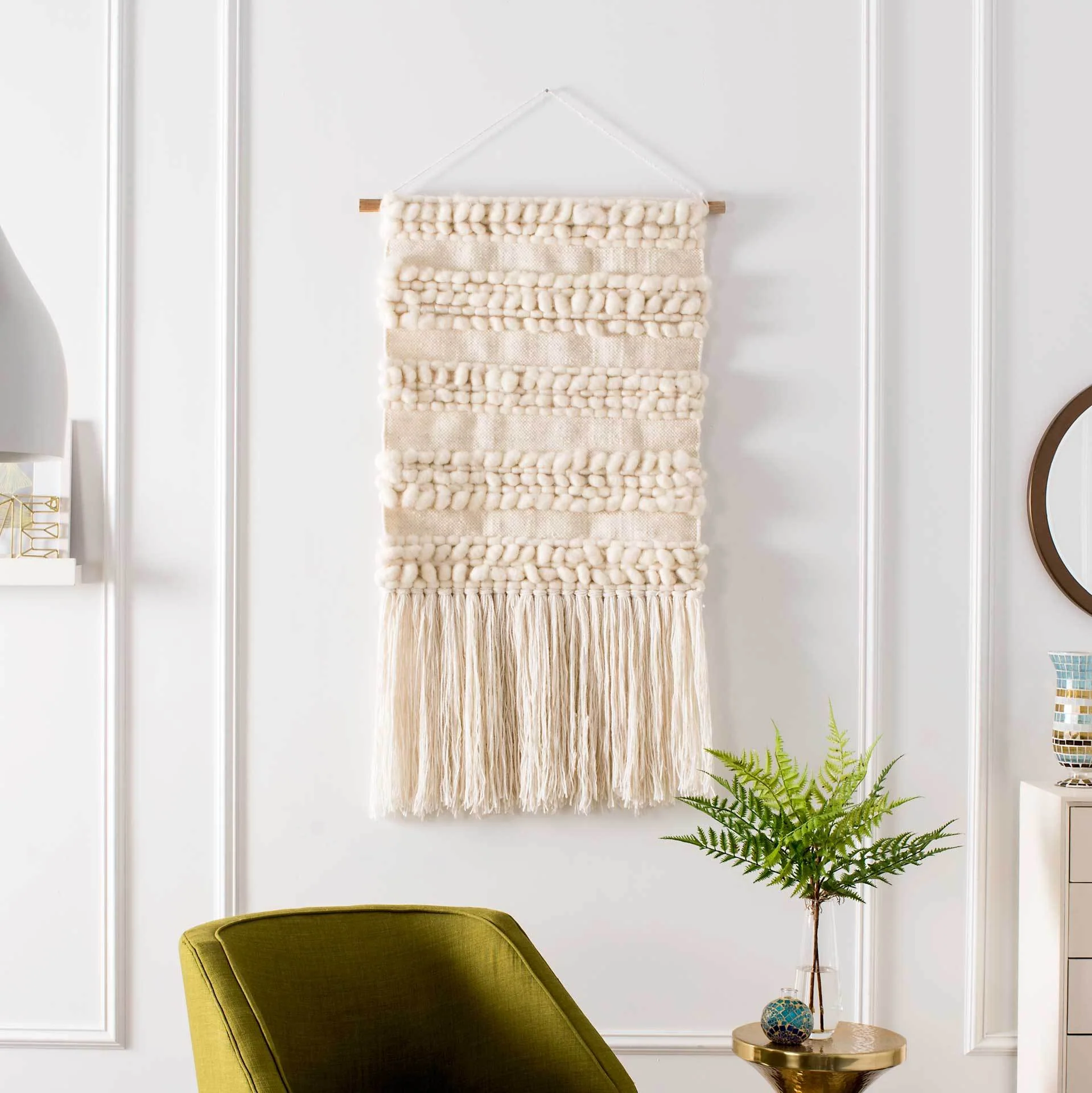 Seattle Woven Wall Art Ivory - Image 3