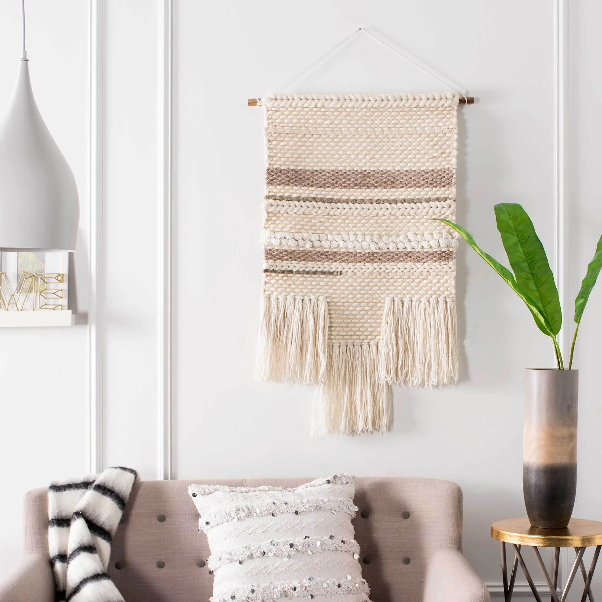 Seattle Woven Wall Art Ivory/Beige - Image 3