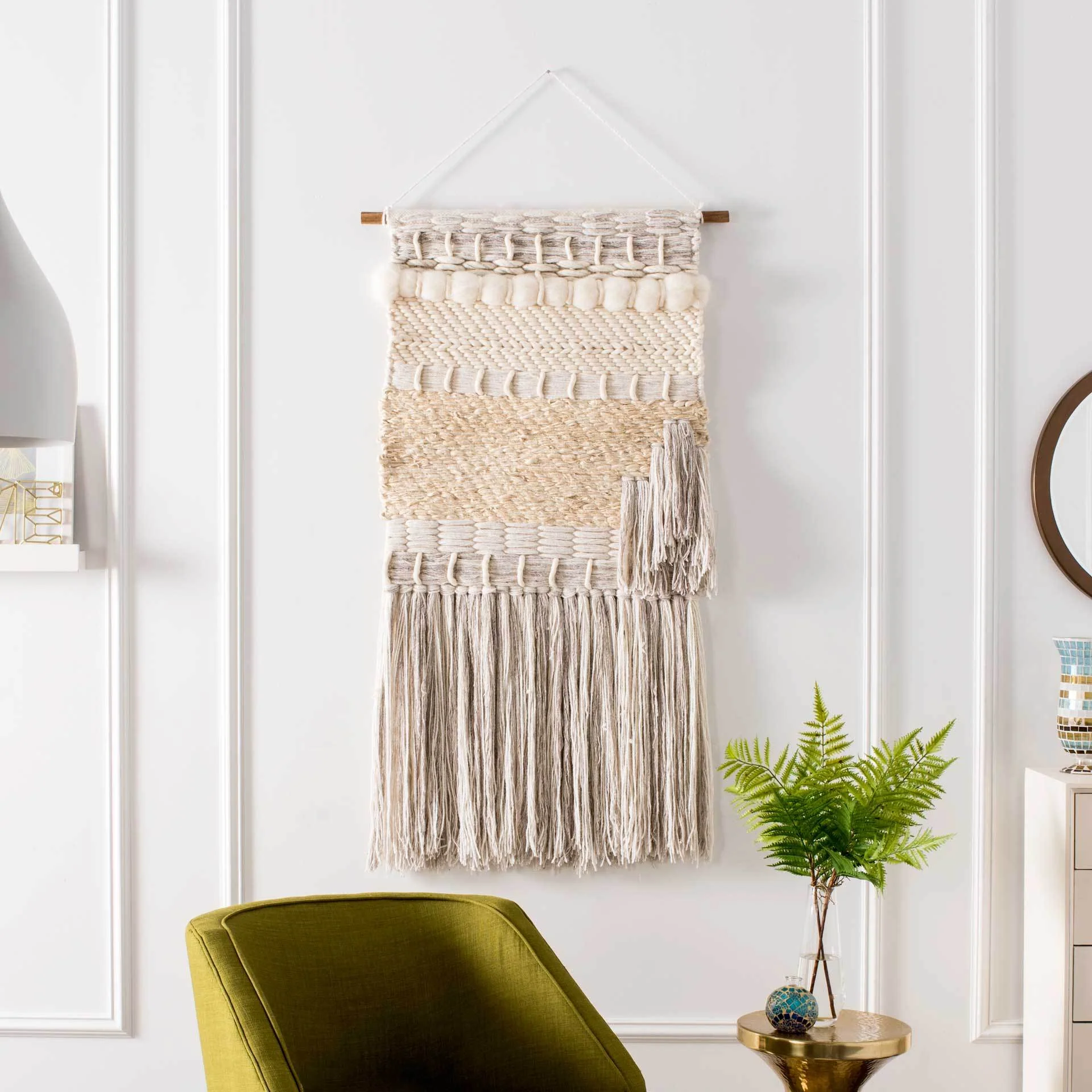 Seattle Woven Wall Art Ivory/Creme - Image 3