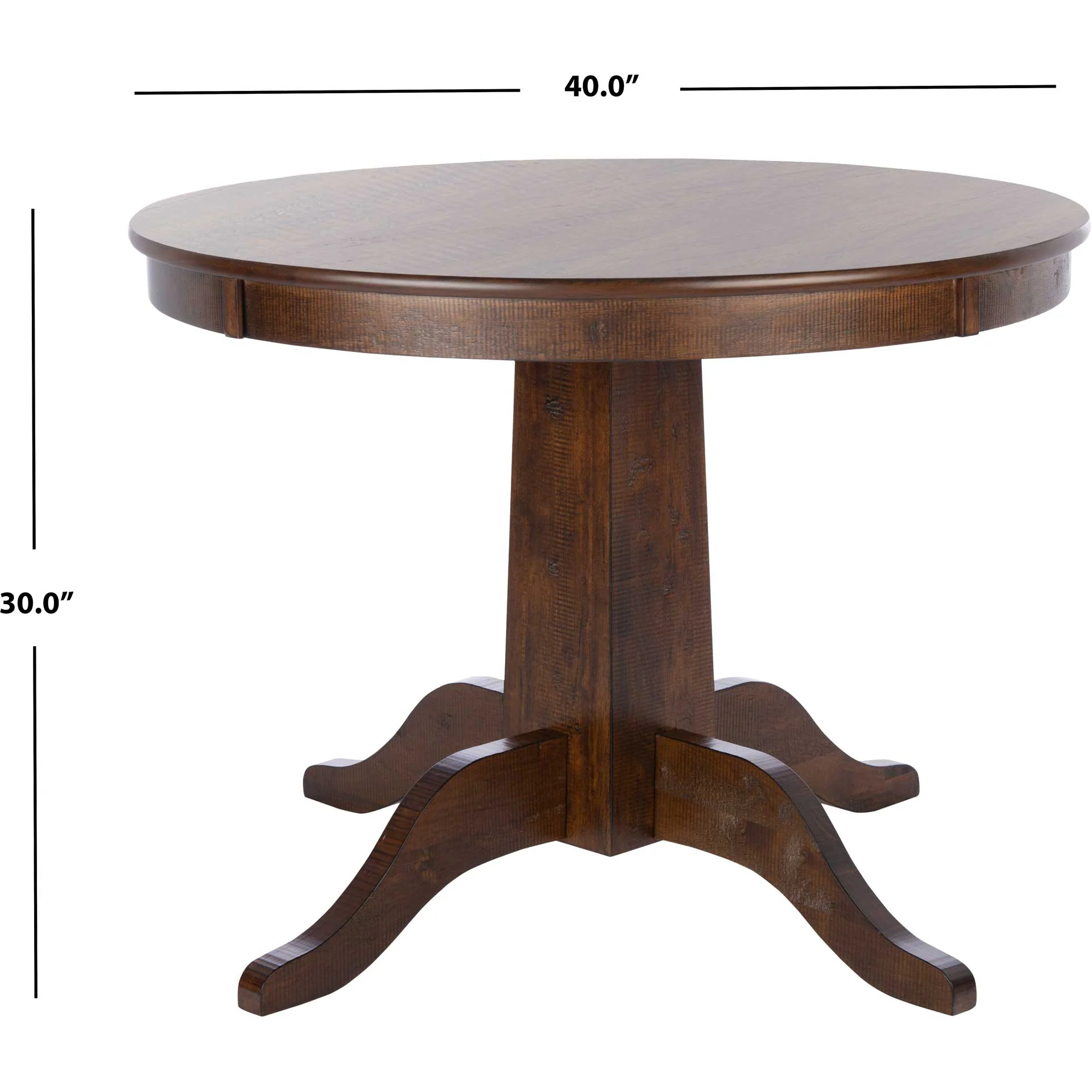 Sebastian Round Dining Table Rustic Cafe - Image 6