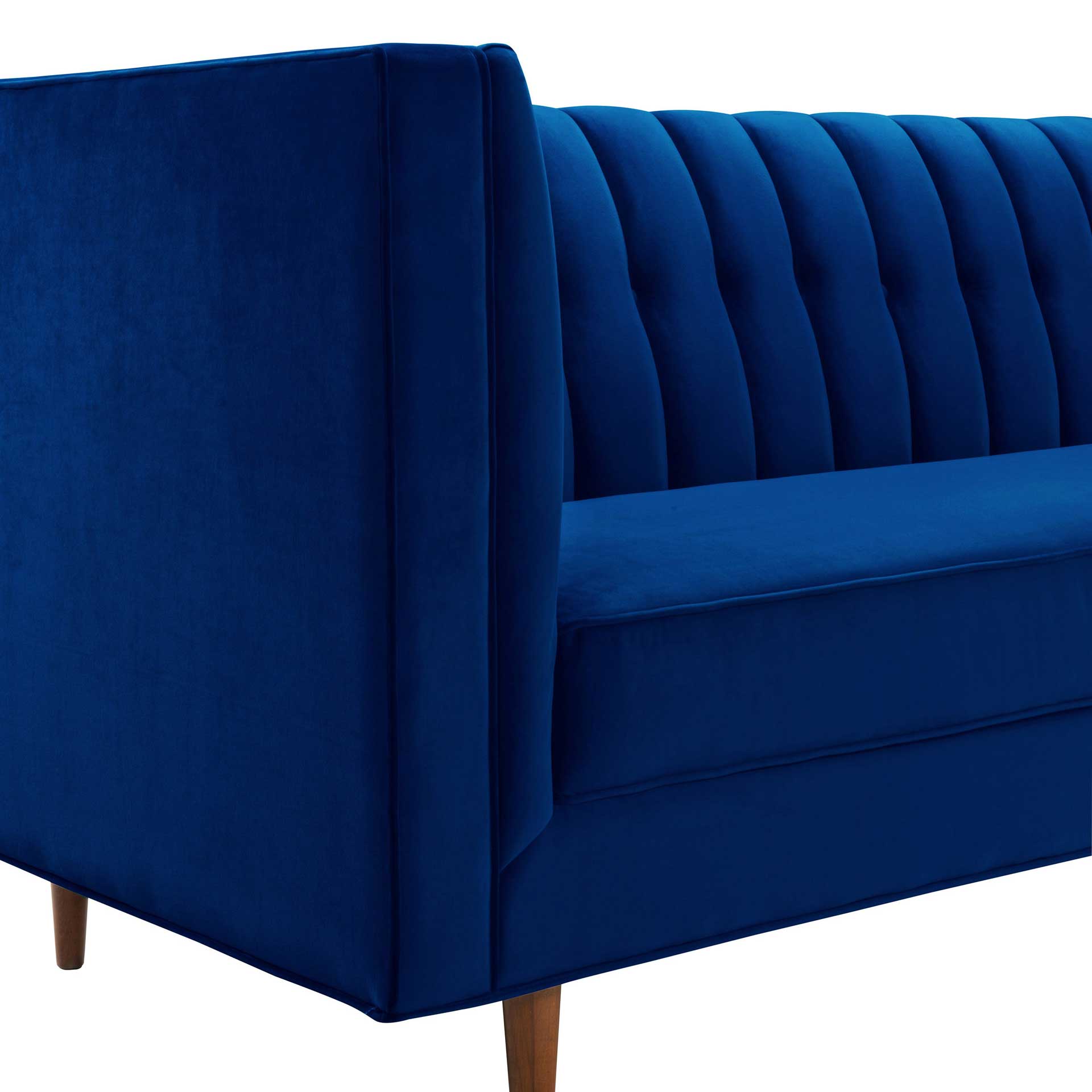 Sebesi Velvet Sofa Navy - Image 3