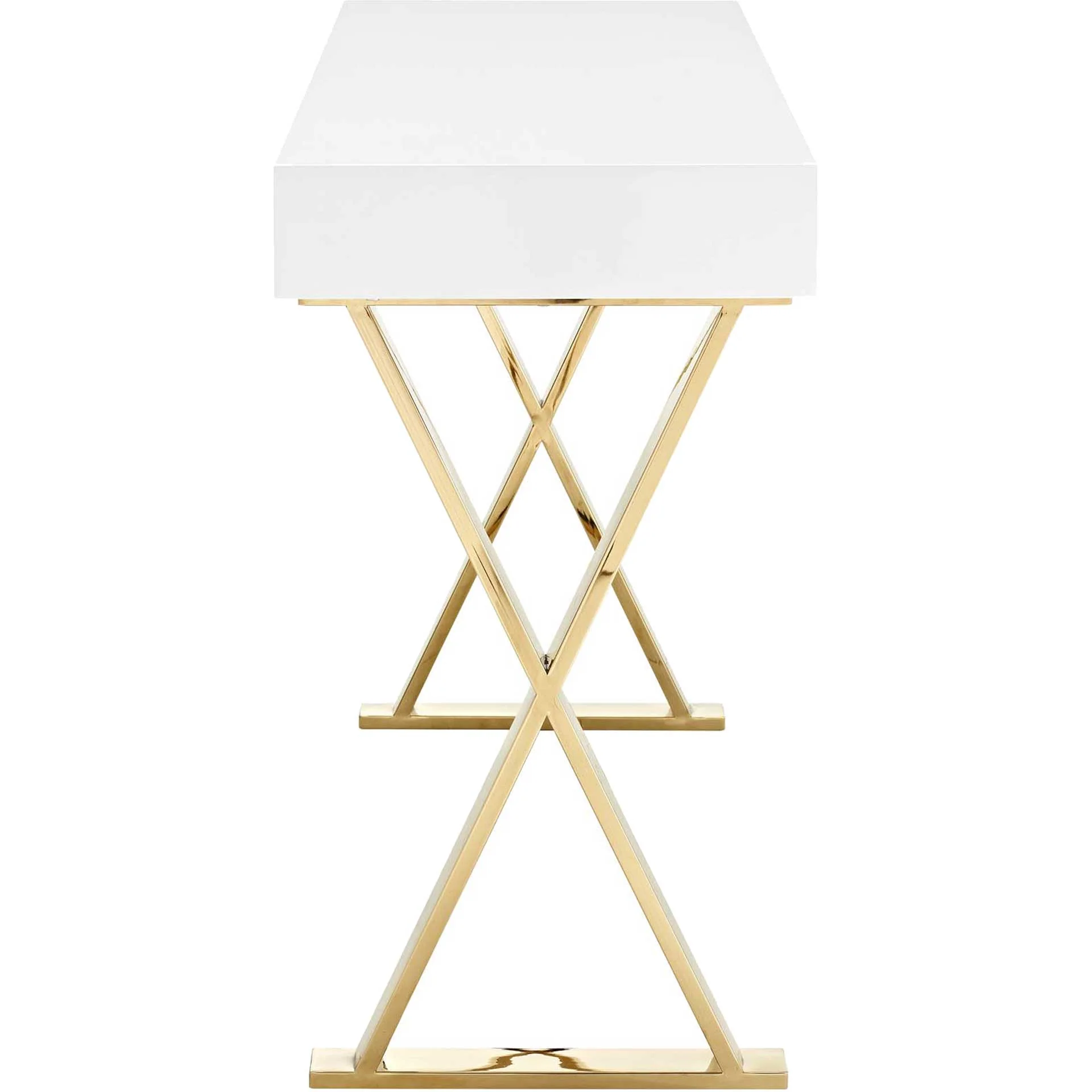 Section Console Table White/Gold - Image 2