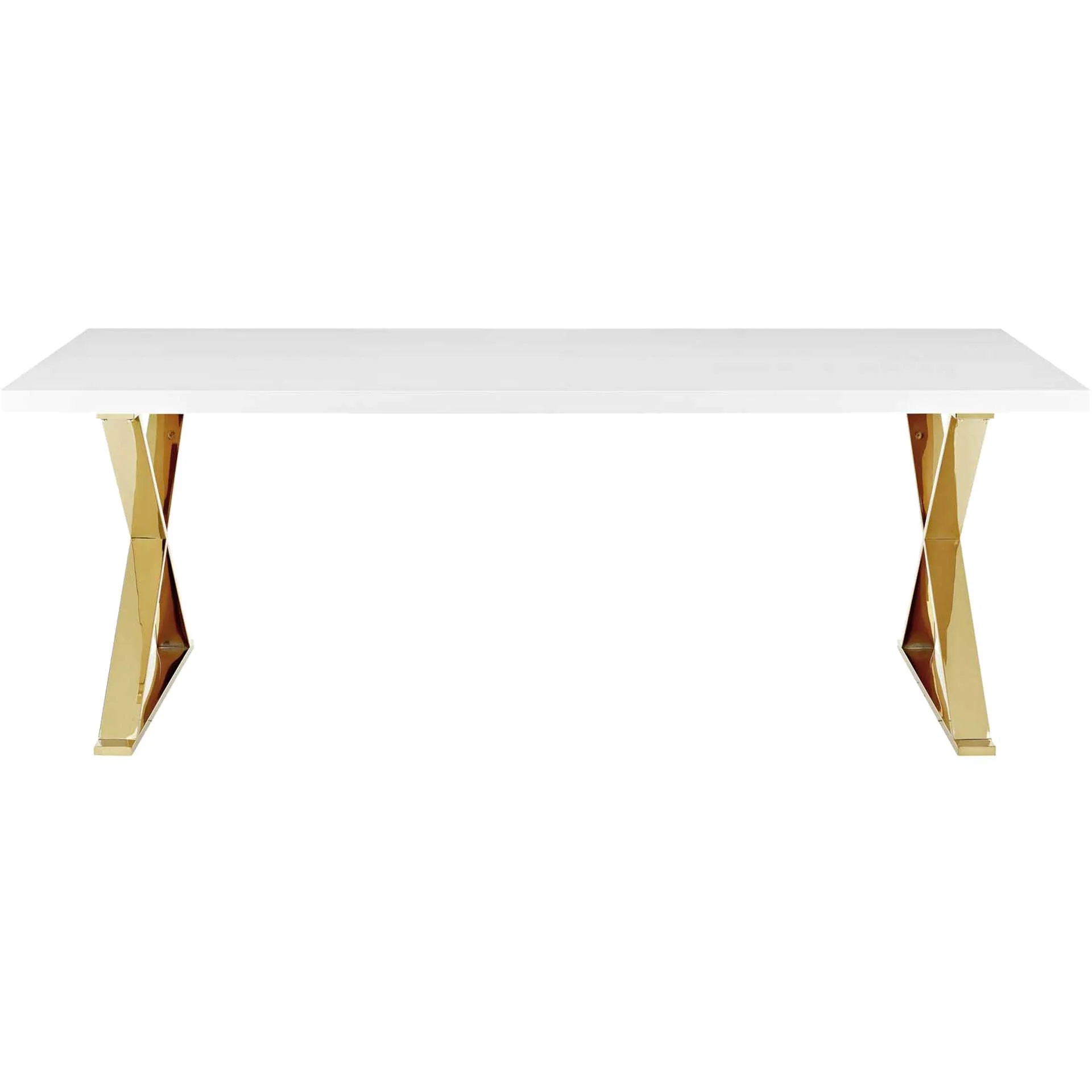 Section Dining Table White/Gold - Image 2