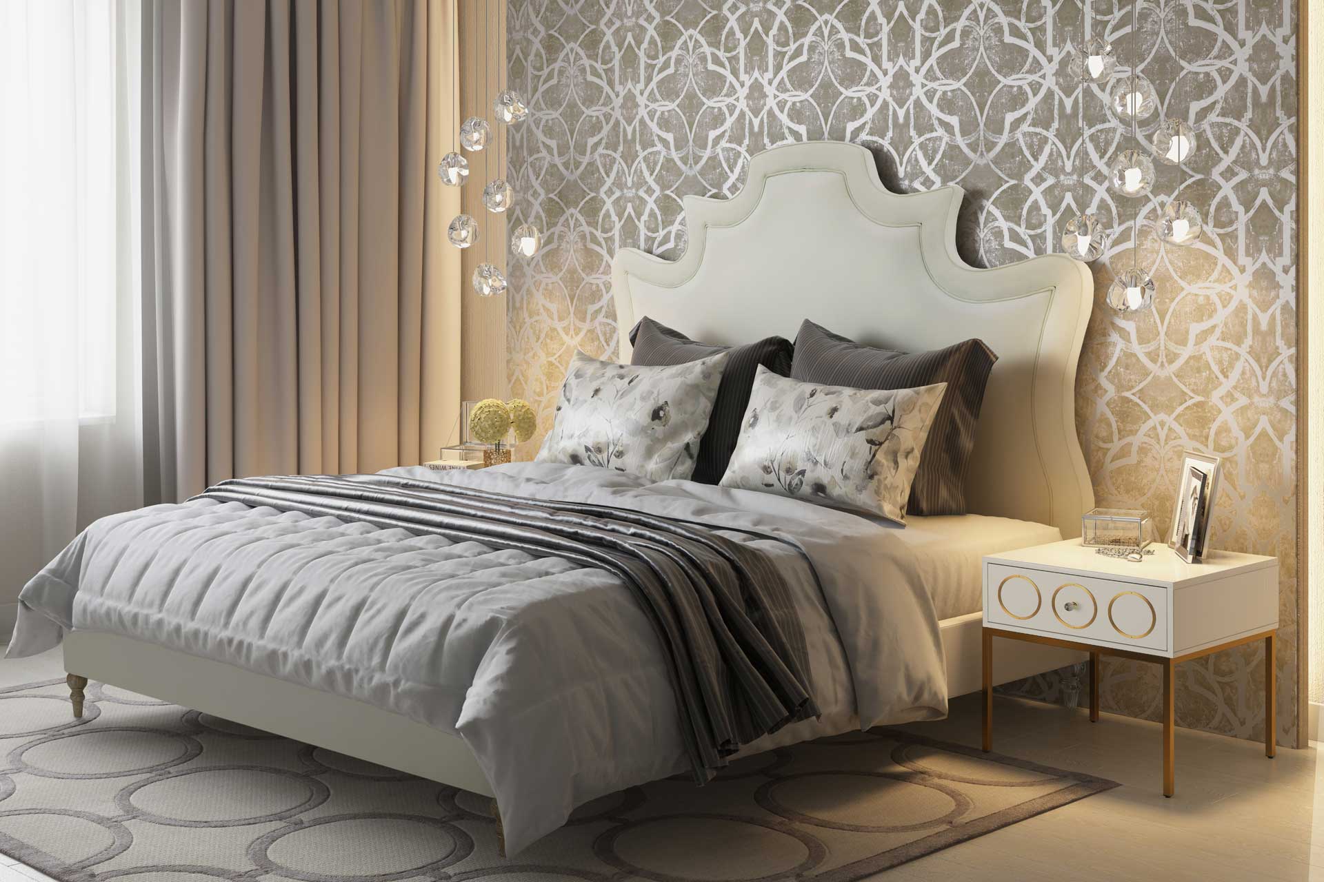Selena Velvet Bed Cream - Image 7