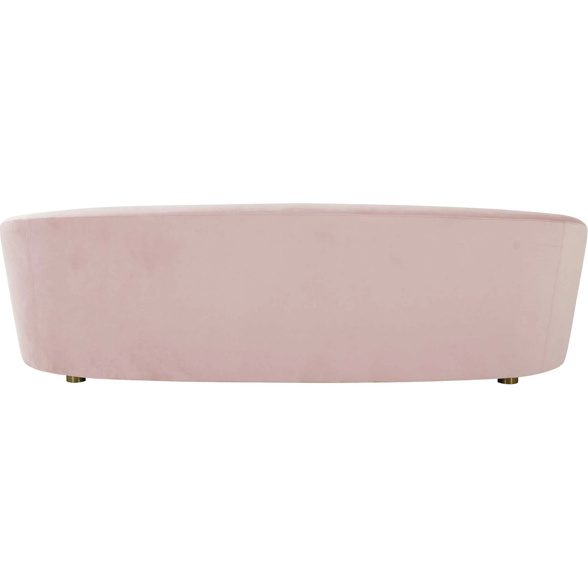 Selena Velvet Sofa Blush - Image 3