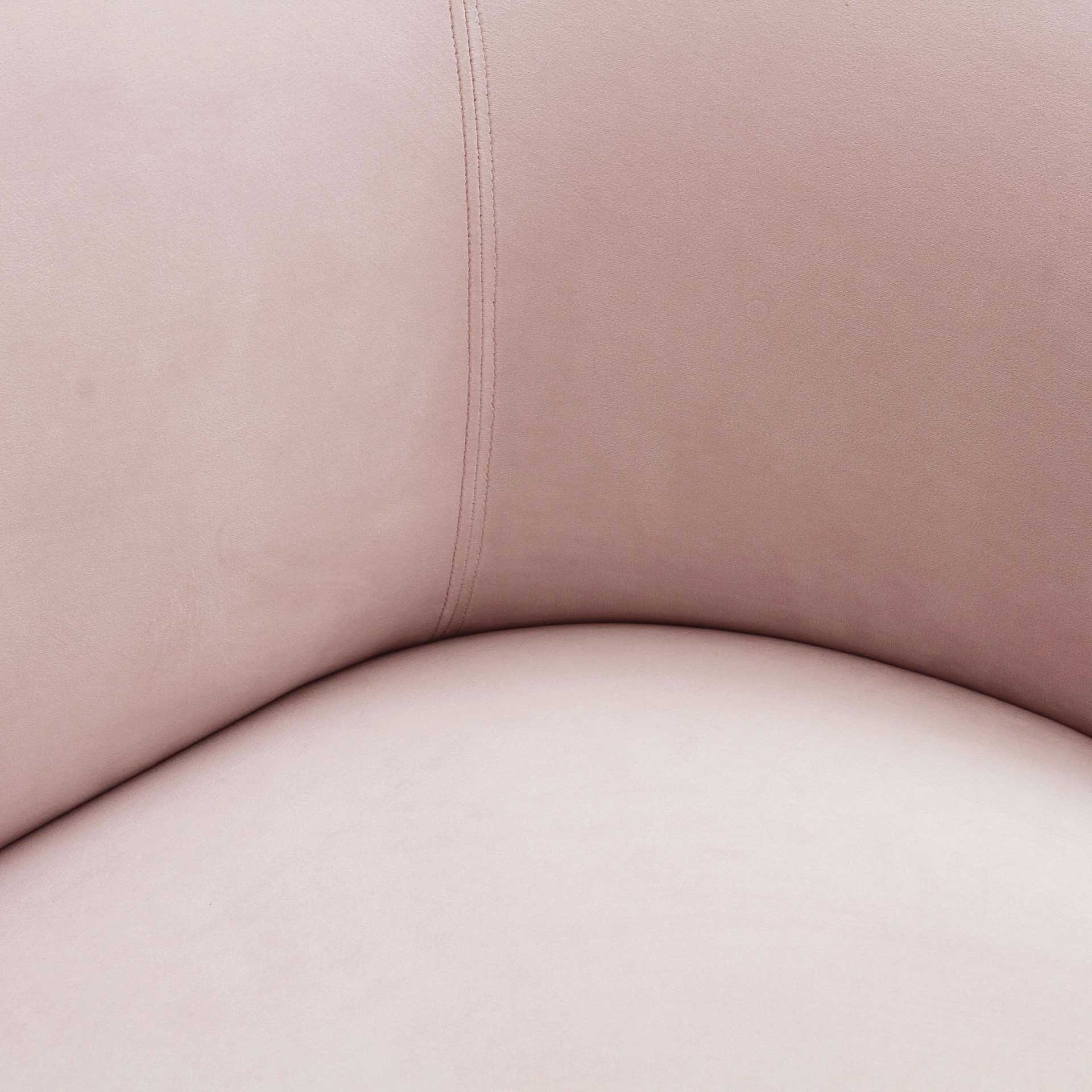 Selena Velvet Sofa Blush - Image 4