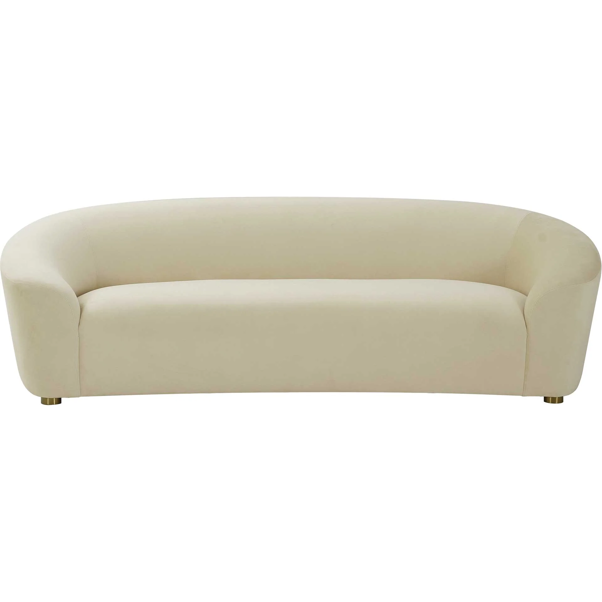 Selena Velvet Sofa Oat - Image 2