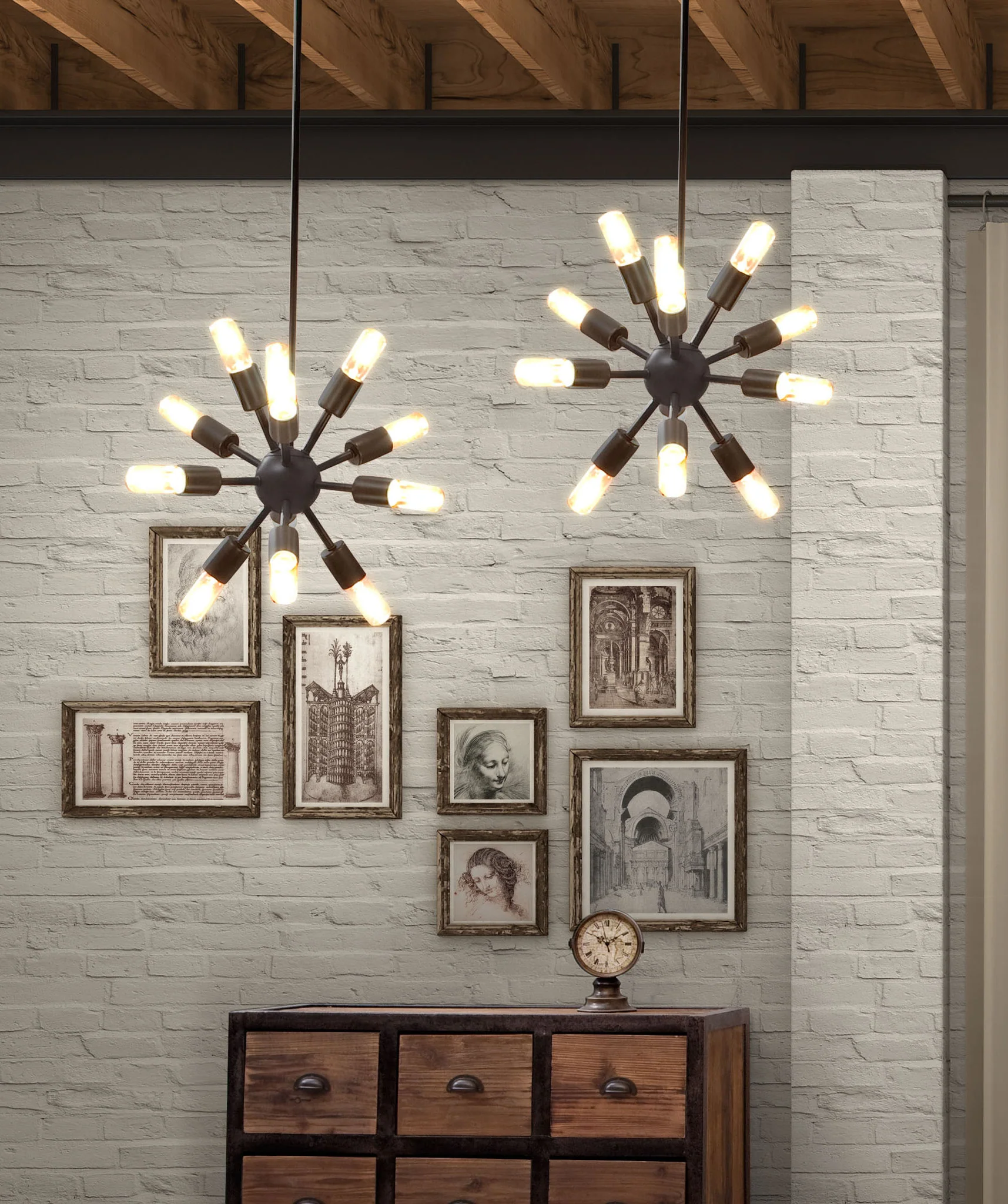 Seraph Ceiling Lamp Small Rust - Image 3