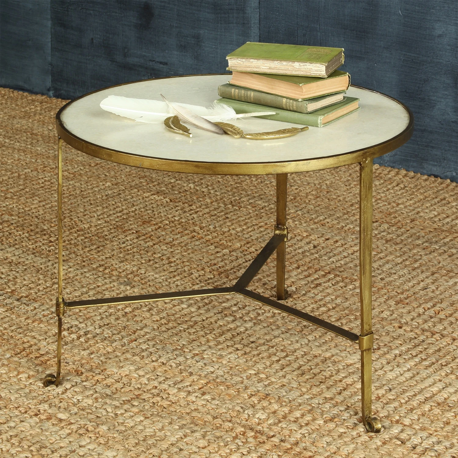 Seraph Iron & Stone Coffee Table - Image 2