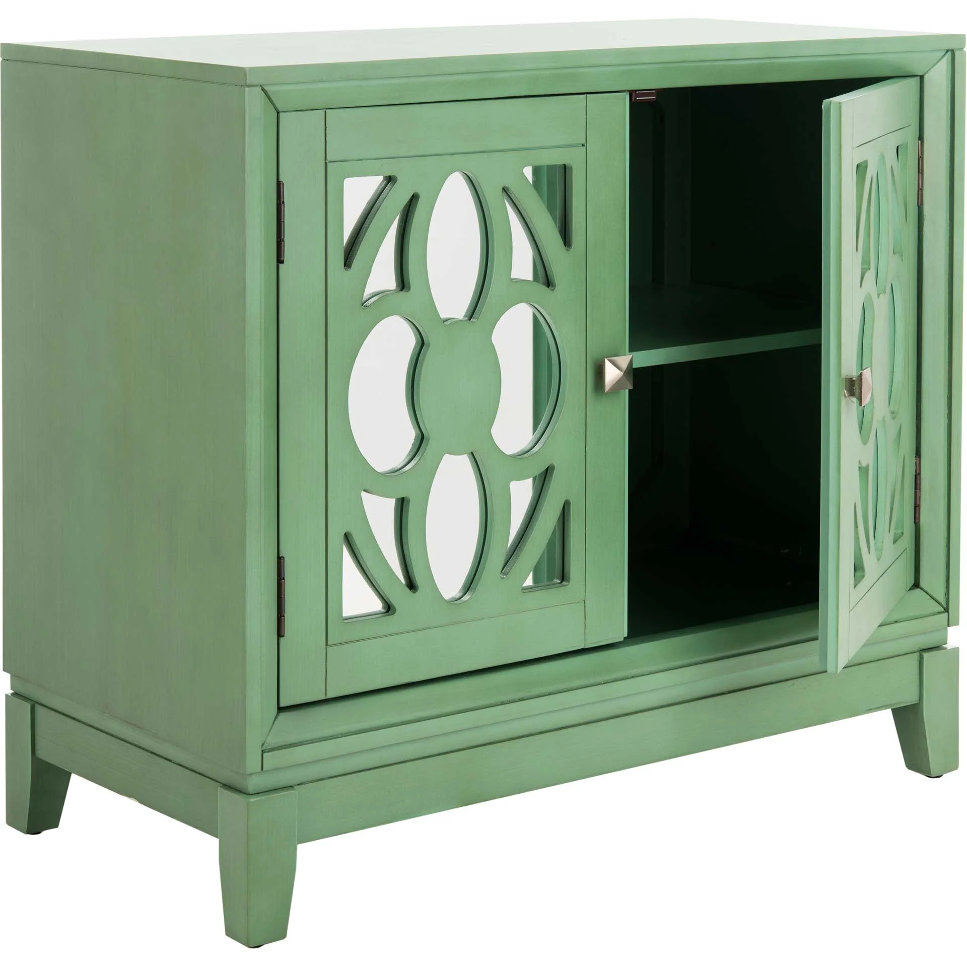 Shadi 2 Door Chest Turquoise/Mirror - Image 2