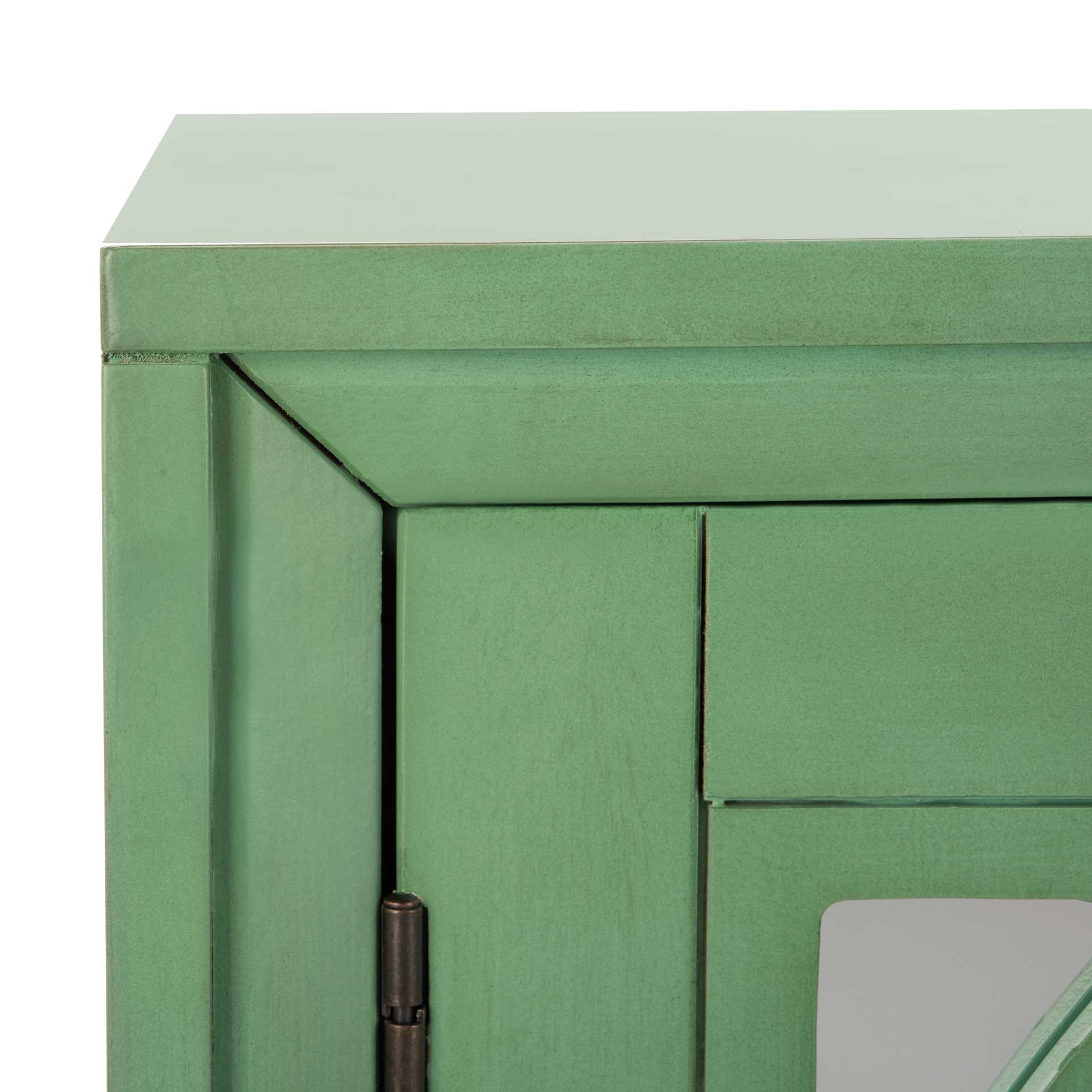 Shadi 2 Door Chest Turquoise/Mirror - Image 5