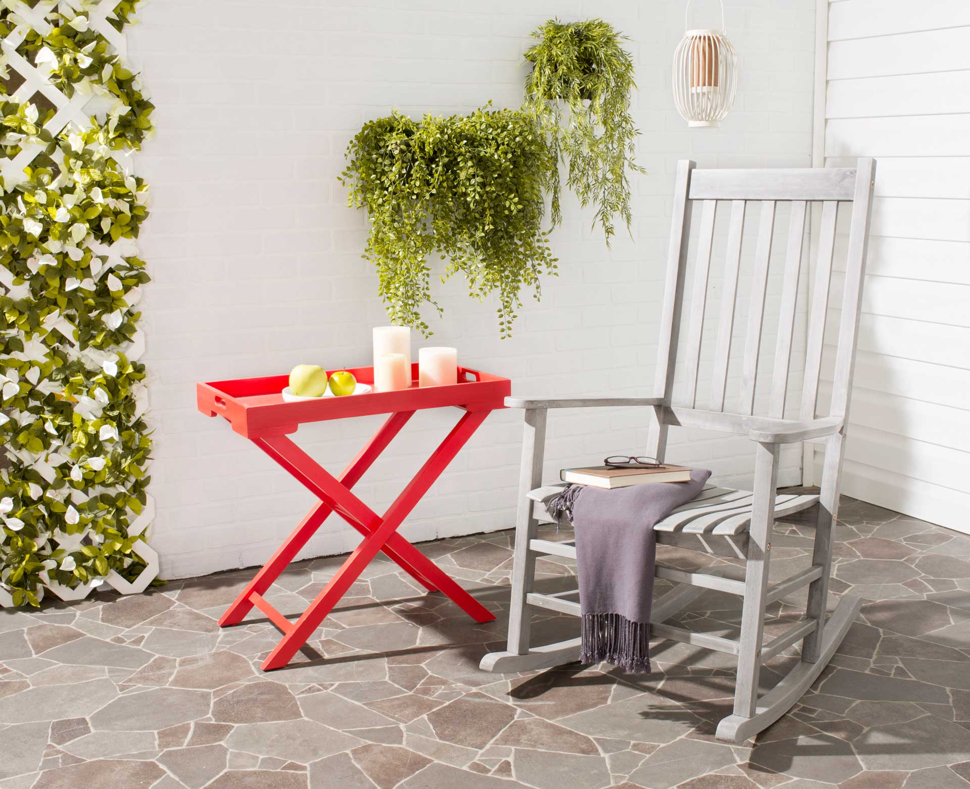 Shag Rocking Chair Gray Wash - Image 4