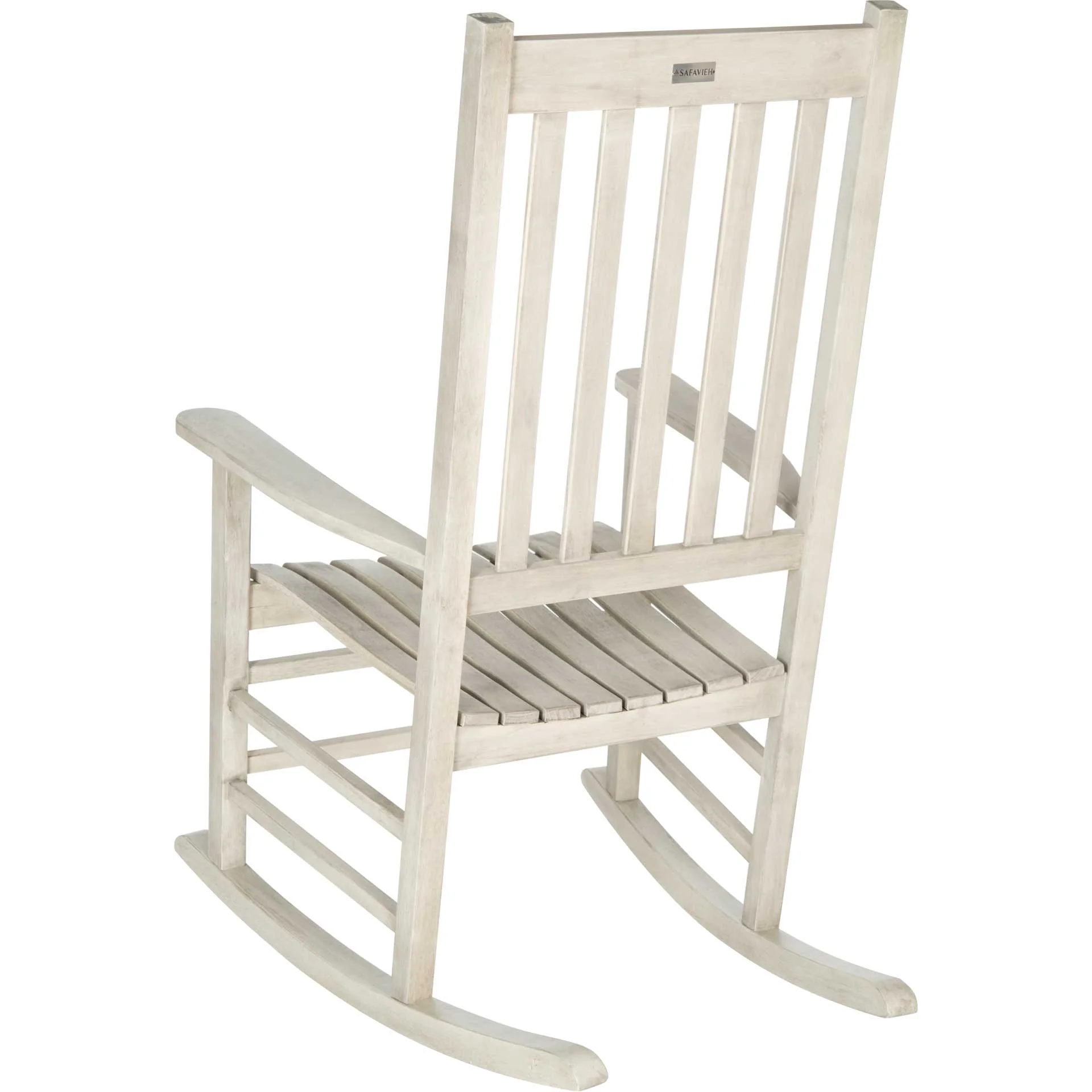 Shag Rocking Chair White Wash - Image 3