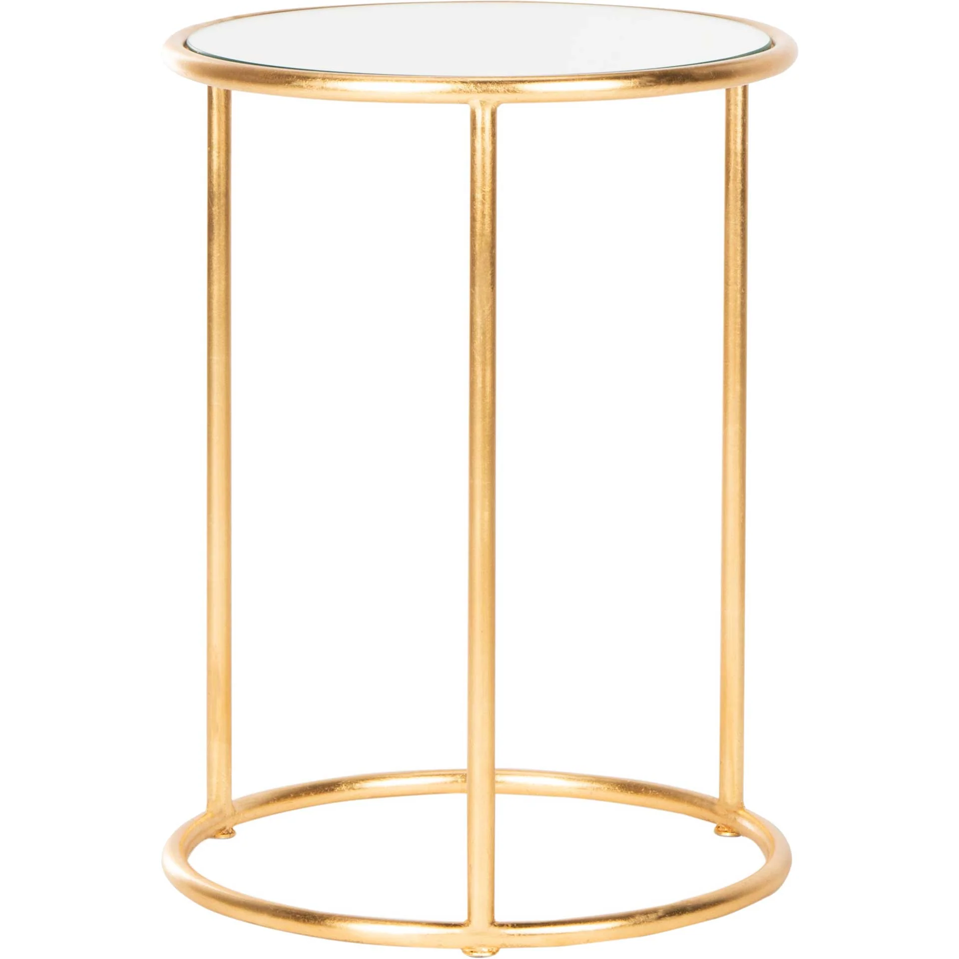 Shaikha Glass Top Accent Table Gold - Image 2