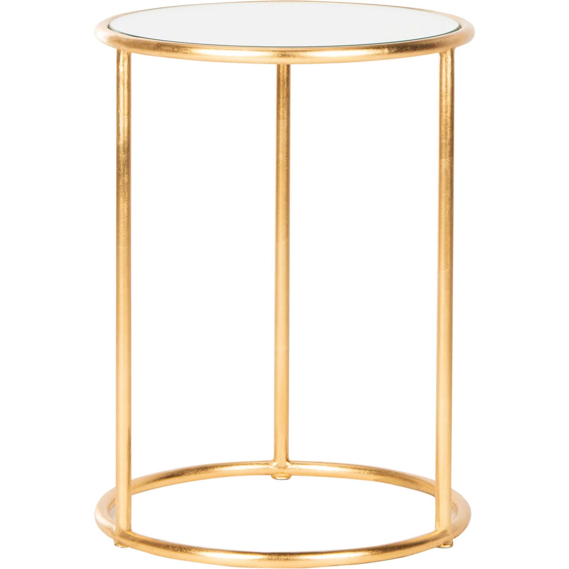 Shaikha Glass Top Accent Table Gold - Image 3