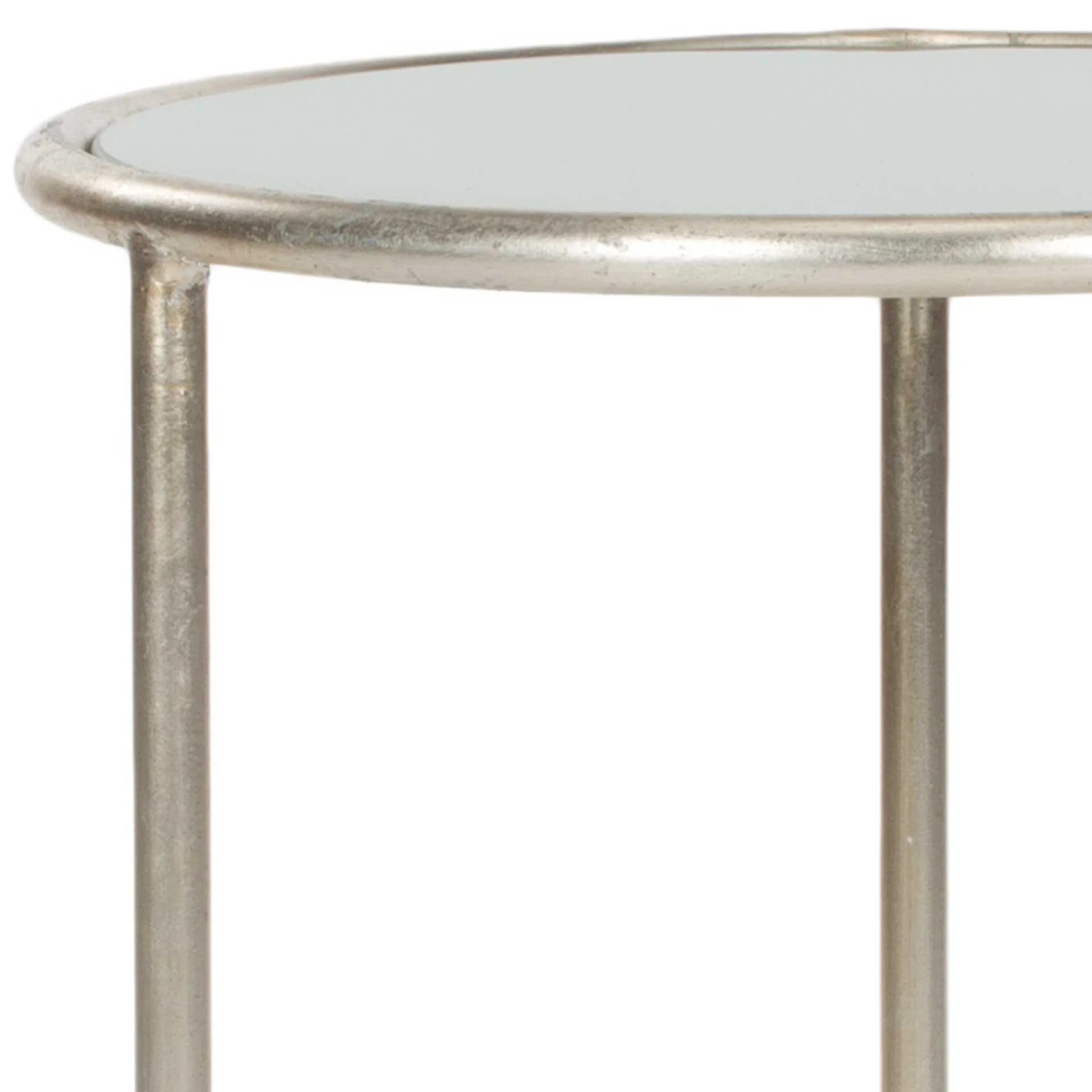 Shaikha Glass Top Accent Table Silver/Gray - Image 2