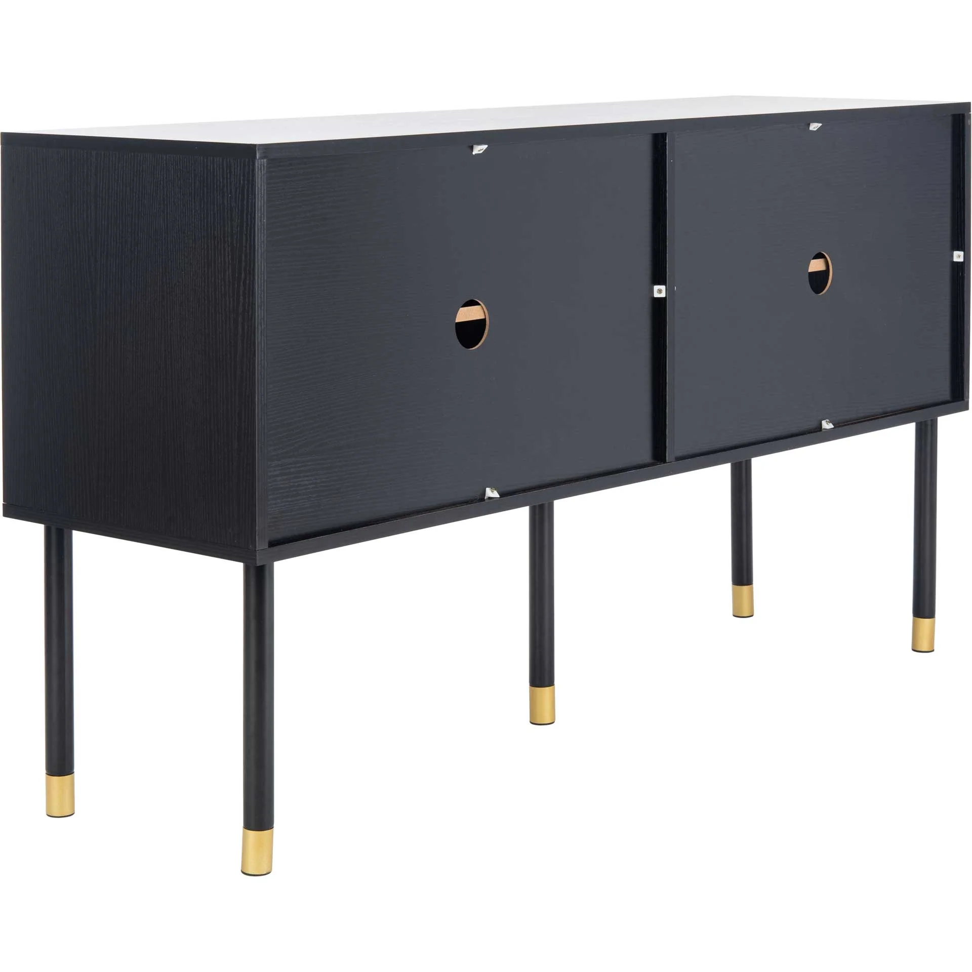 Shanara TV Stand Black/White/Gold - Image 5