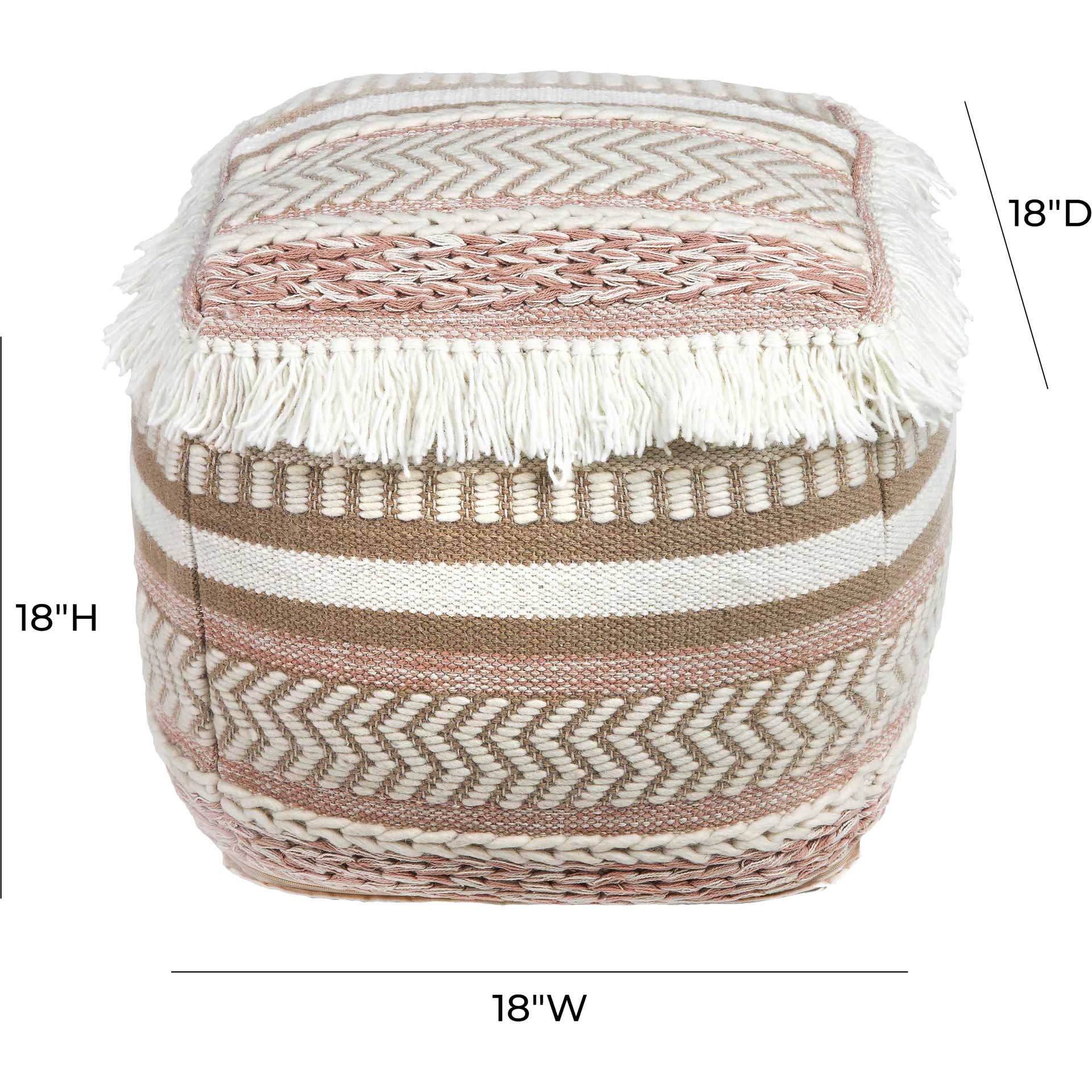 Shaniya Pouf Multi Colored - Image 4
