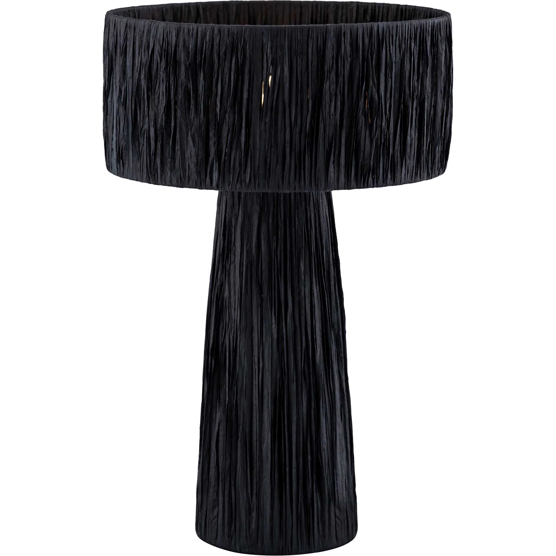 Shannon Rafia Table Lamp Black - Image 2