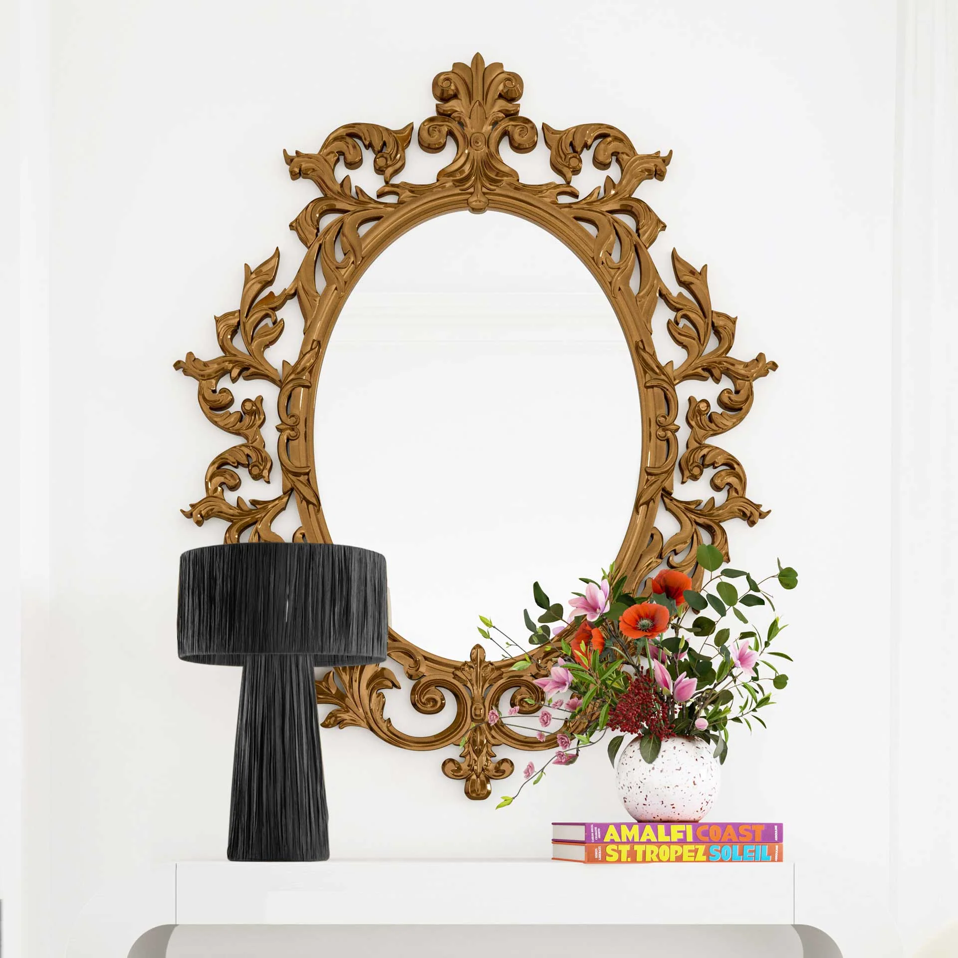Shannon Rafia Table Lamp Black - Image 6