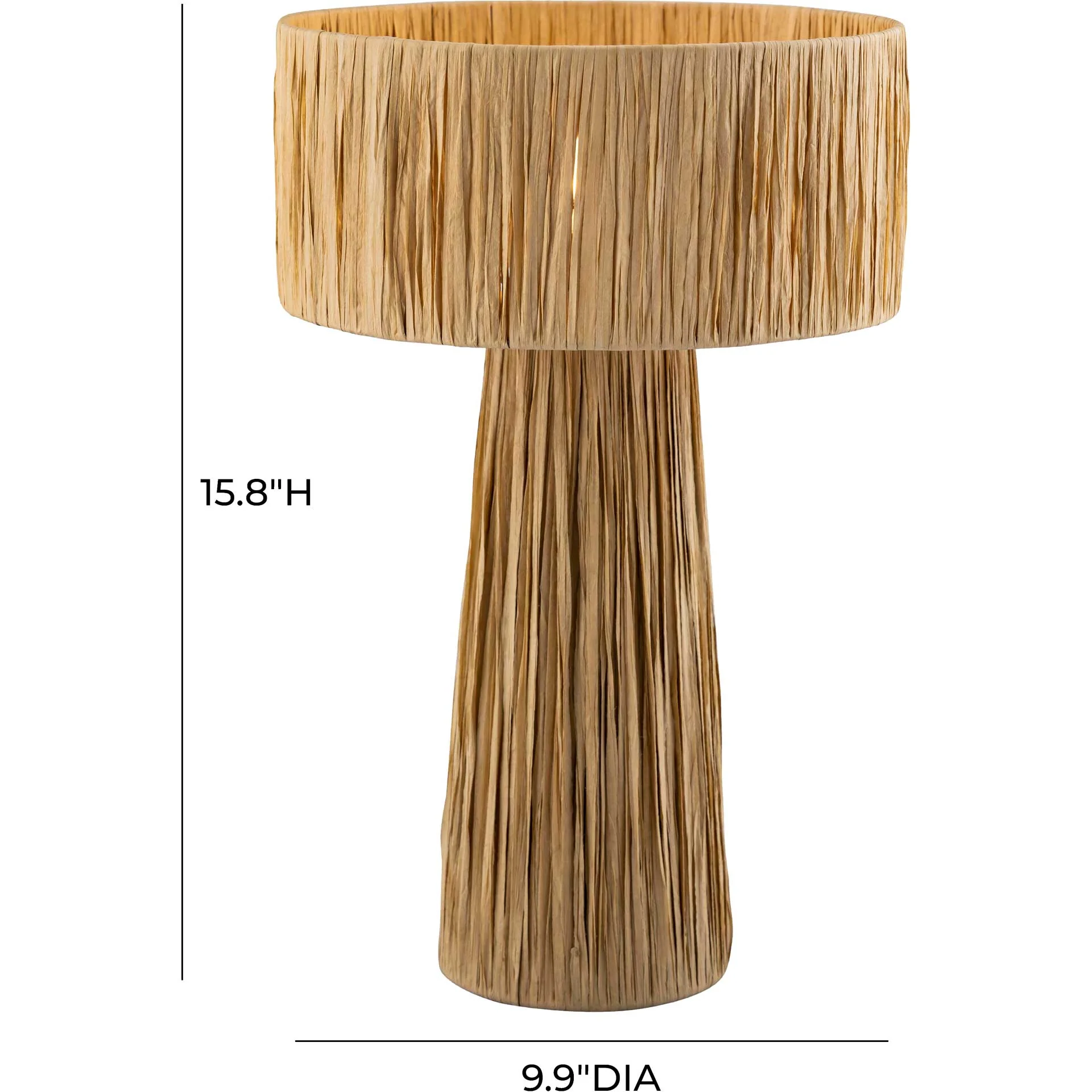 Shannon Rafia Table Lamp Natural - Image 6