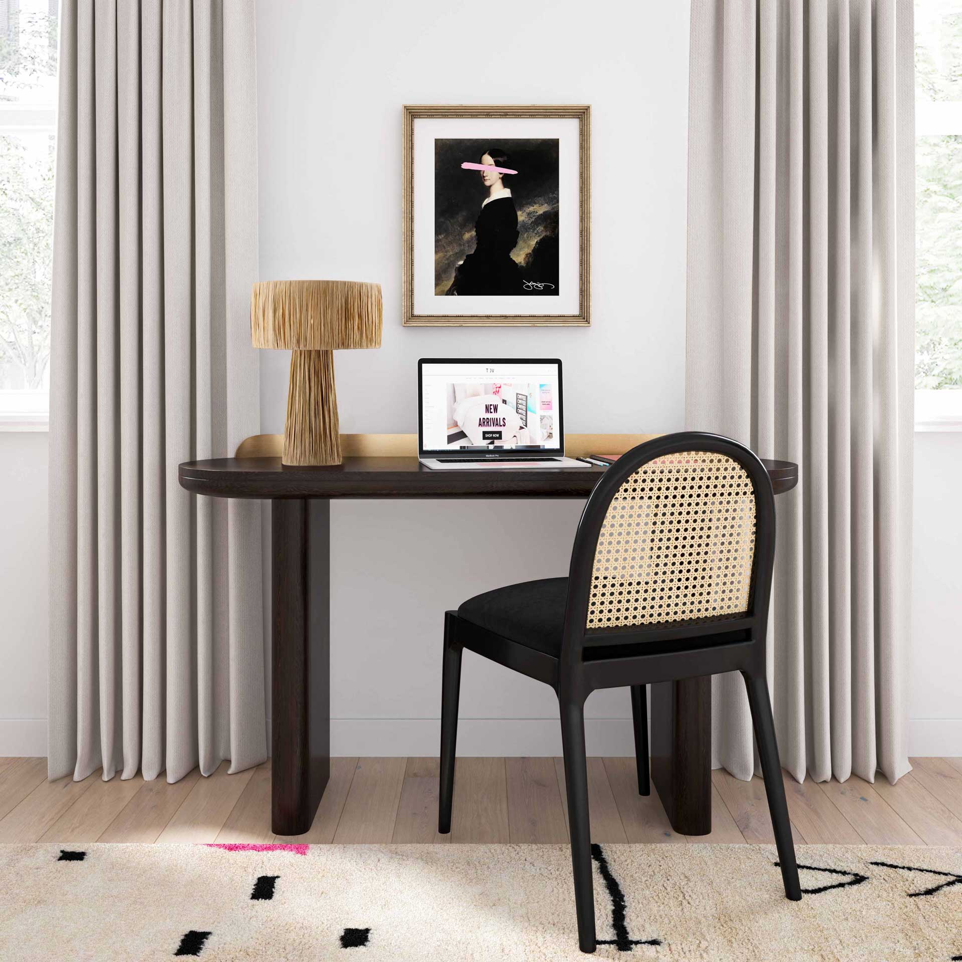 Shannon Rafia Table Lamp Natural - Image 8