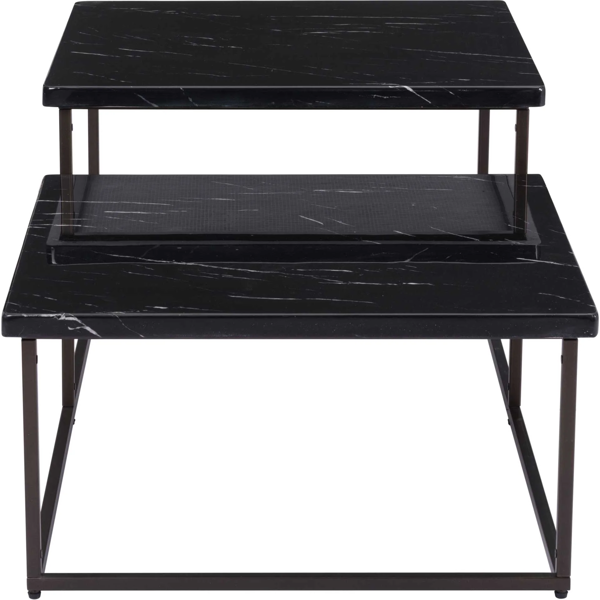Shaw Coffee Table Black/Stone/Antique Brass - Image 2