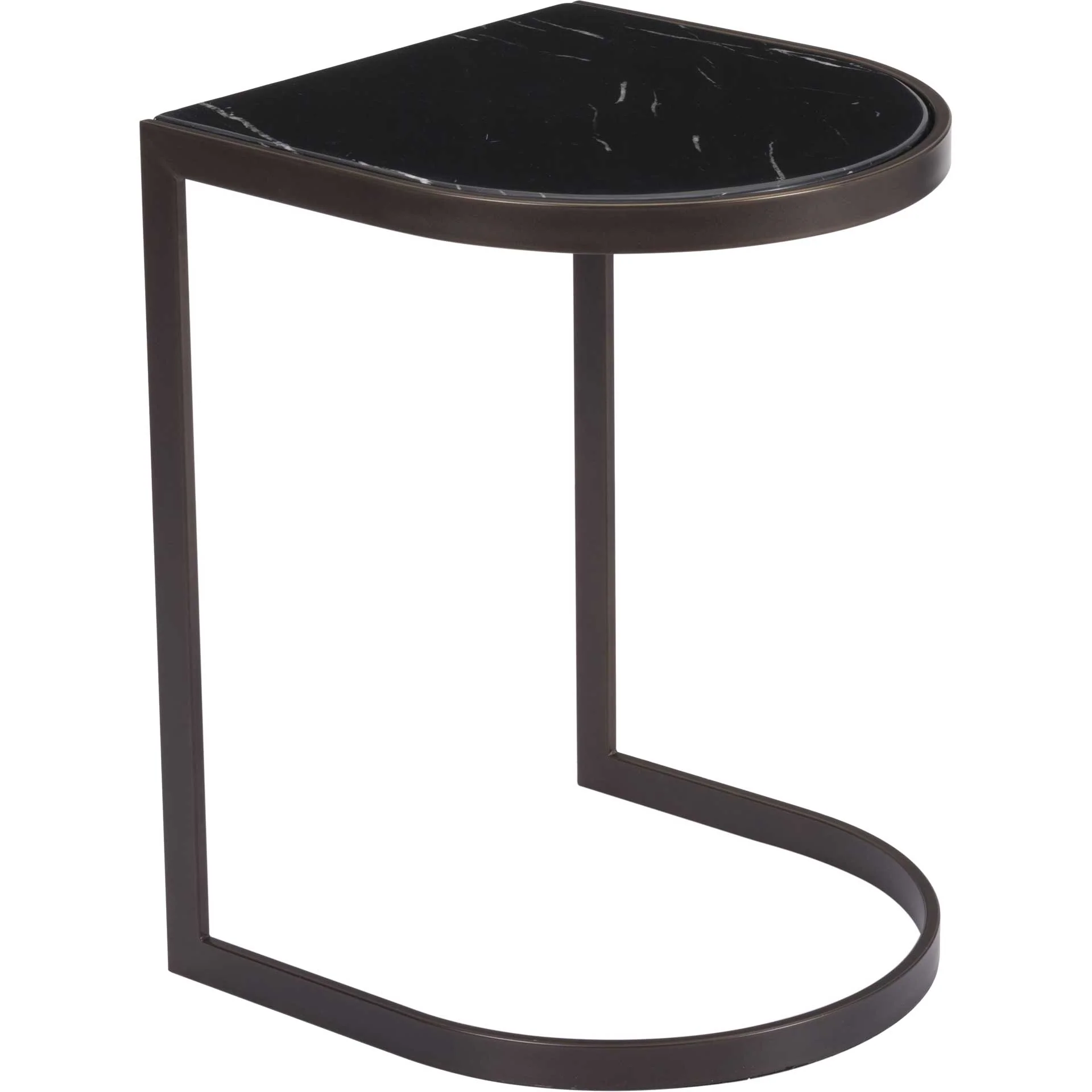 Shaw Nesting End Tables Black/Stone/Antique Brass - Image 5