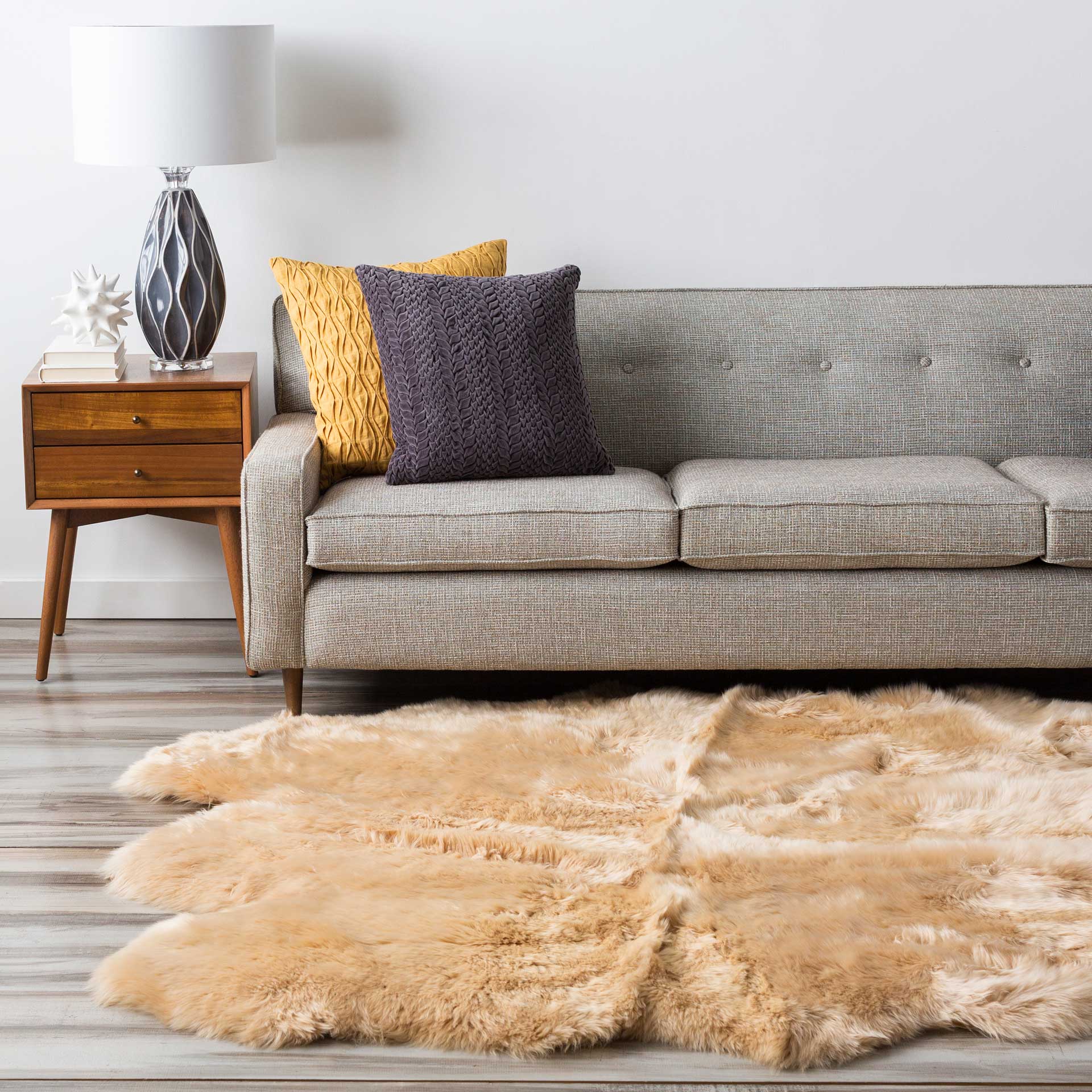 Sheepskin Gold Area Rug - Image 5