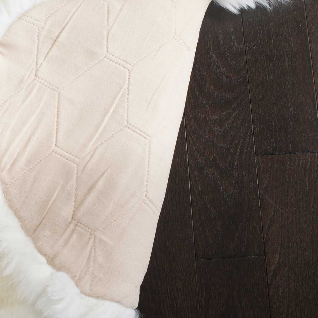 Sheepskin Hand Woven White Area Rug - Image 8