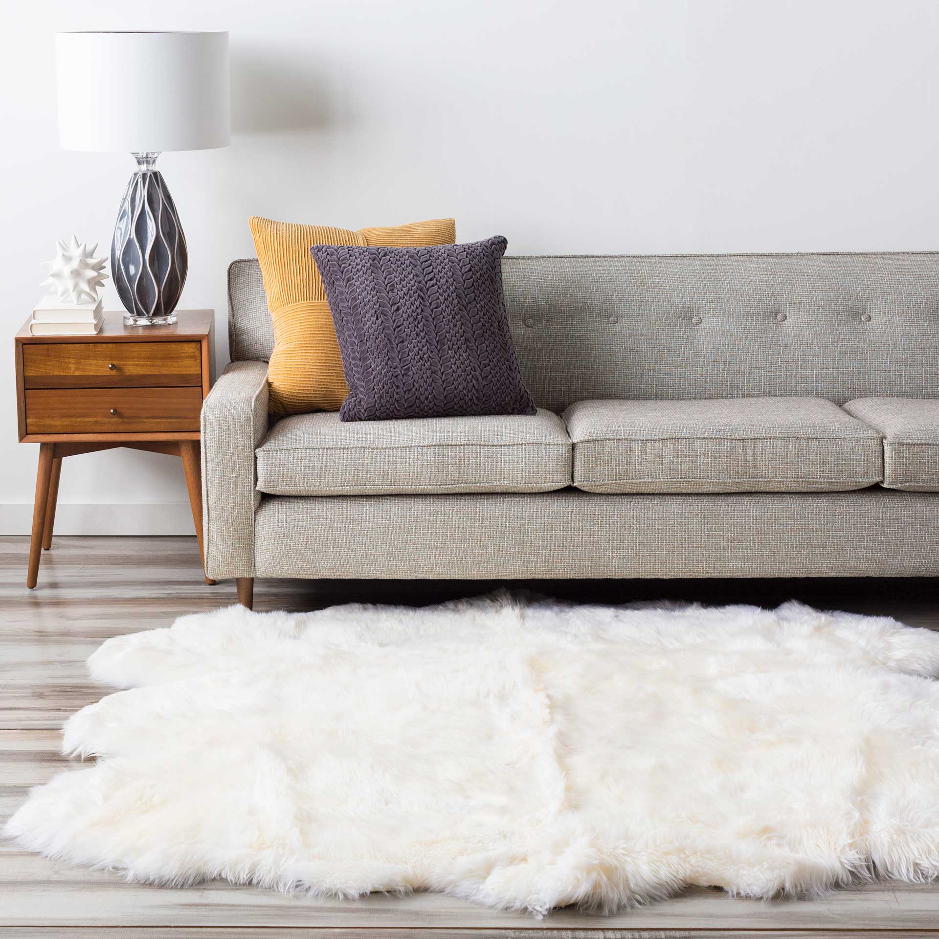 Sheepskin Ivory Area Rug - Image 6
