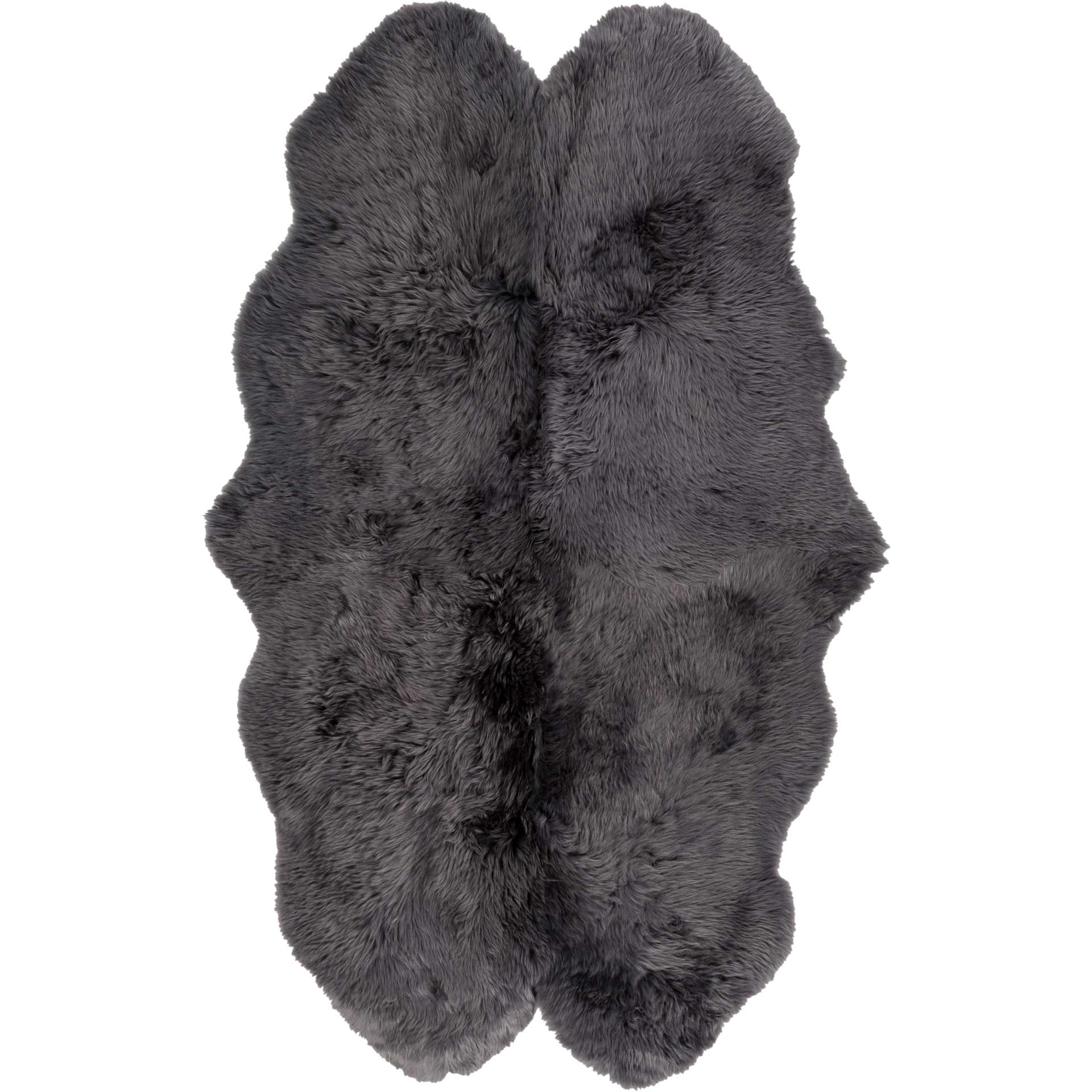 Sheepskin Light Gray Area Rug - Image 3